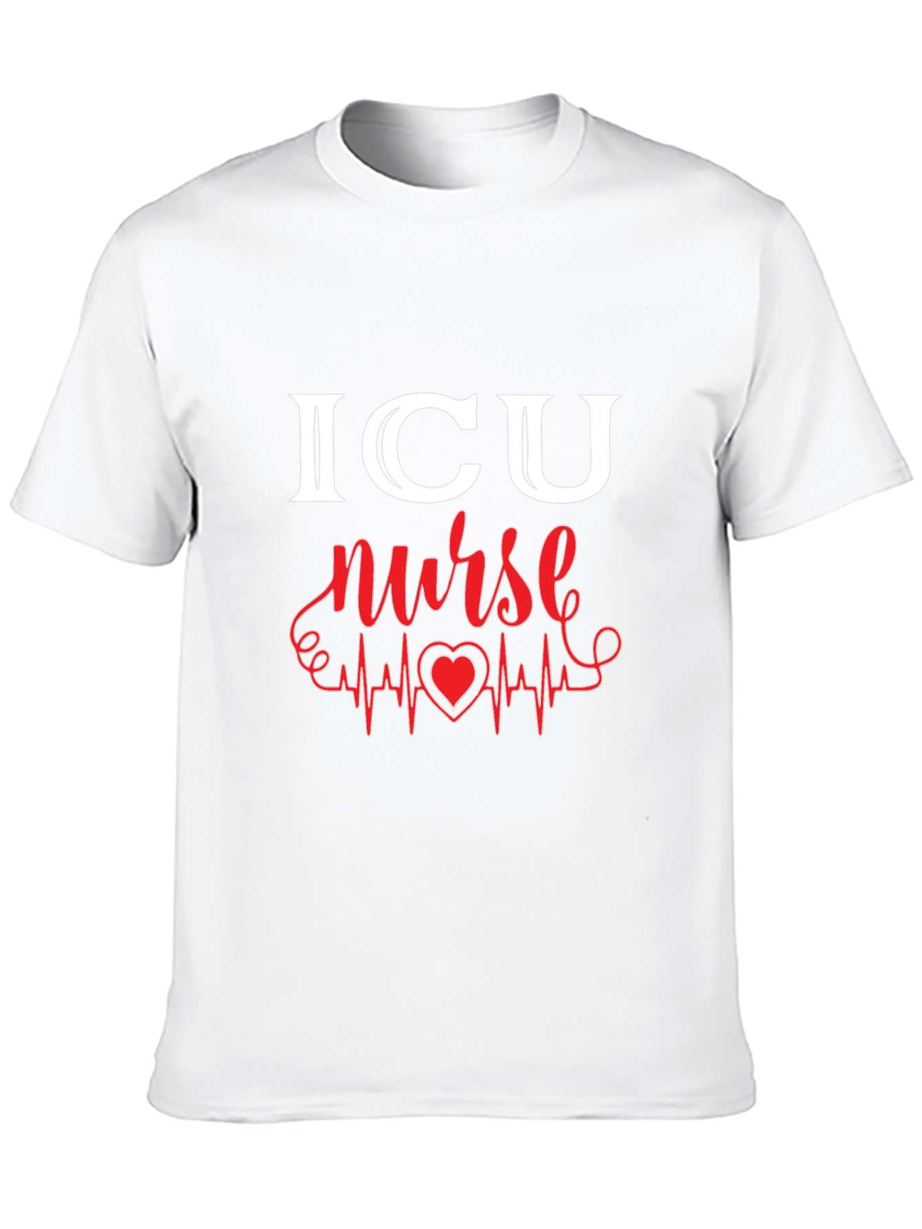 ICU Nurse Heartbeat Graphic Tee