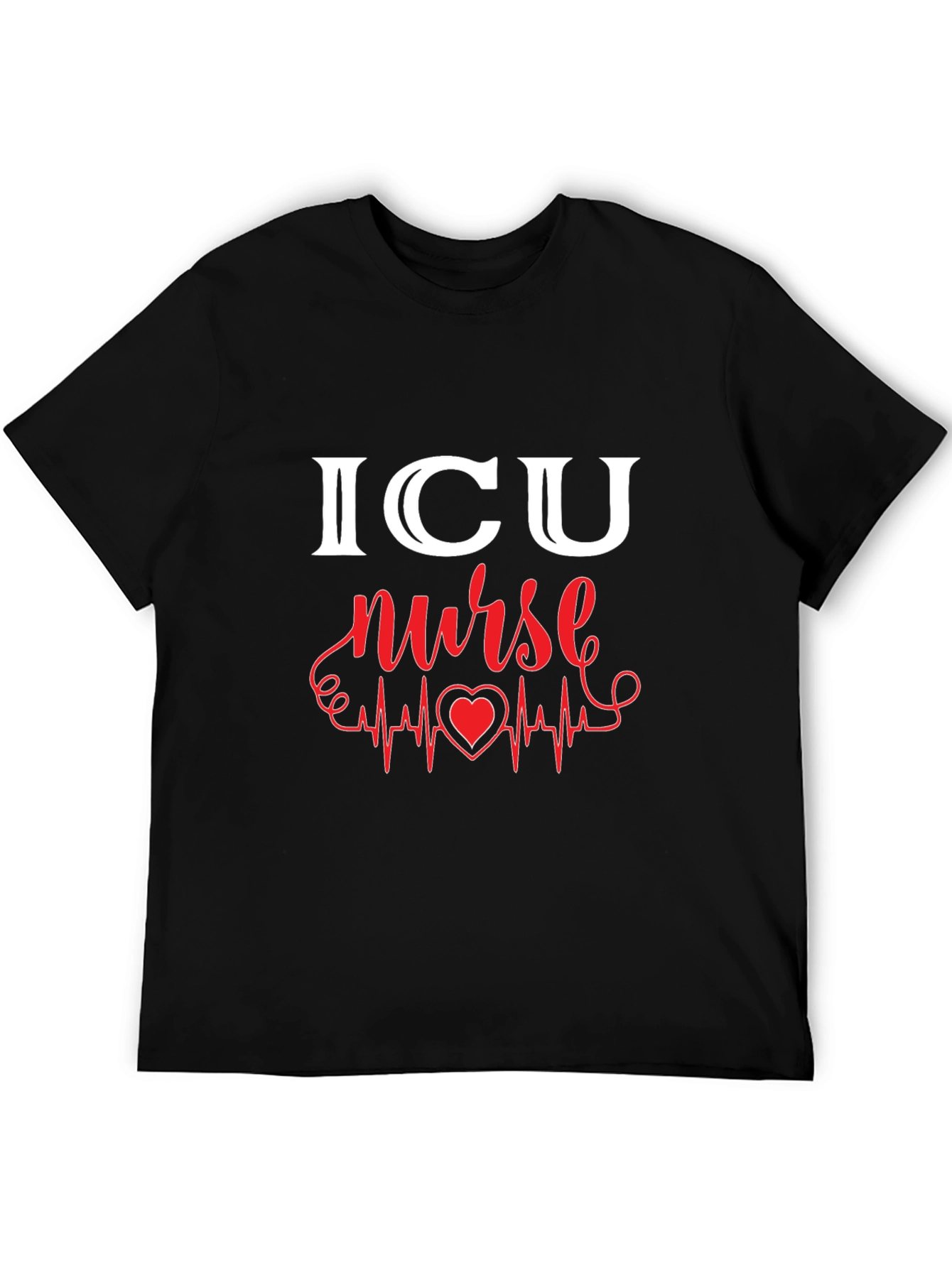 ICU Nurse Heartbeat Graphic Tee