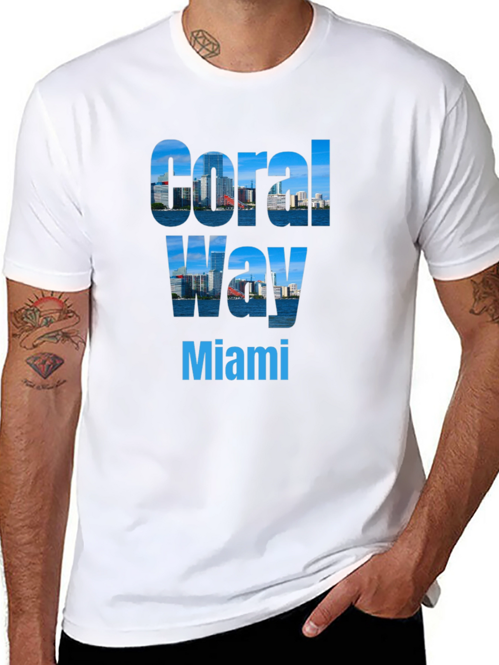 Coral Way Miami Graphic T-Shirt