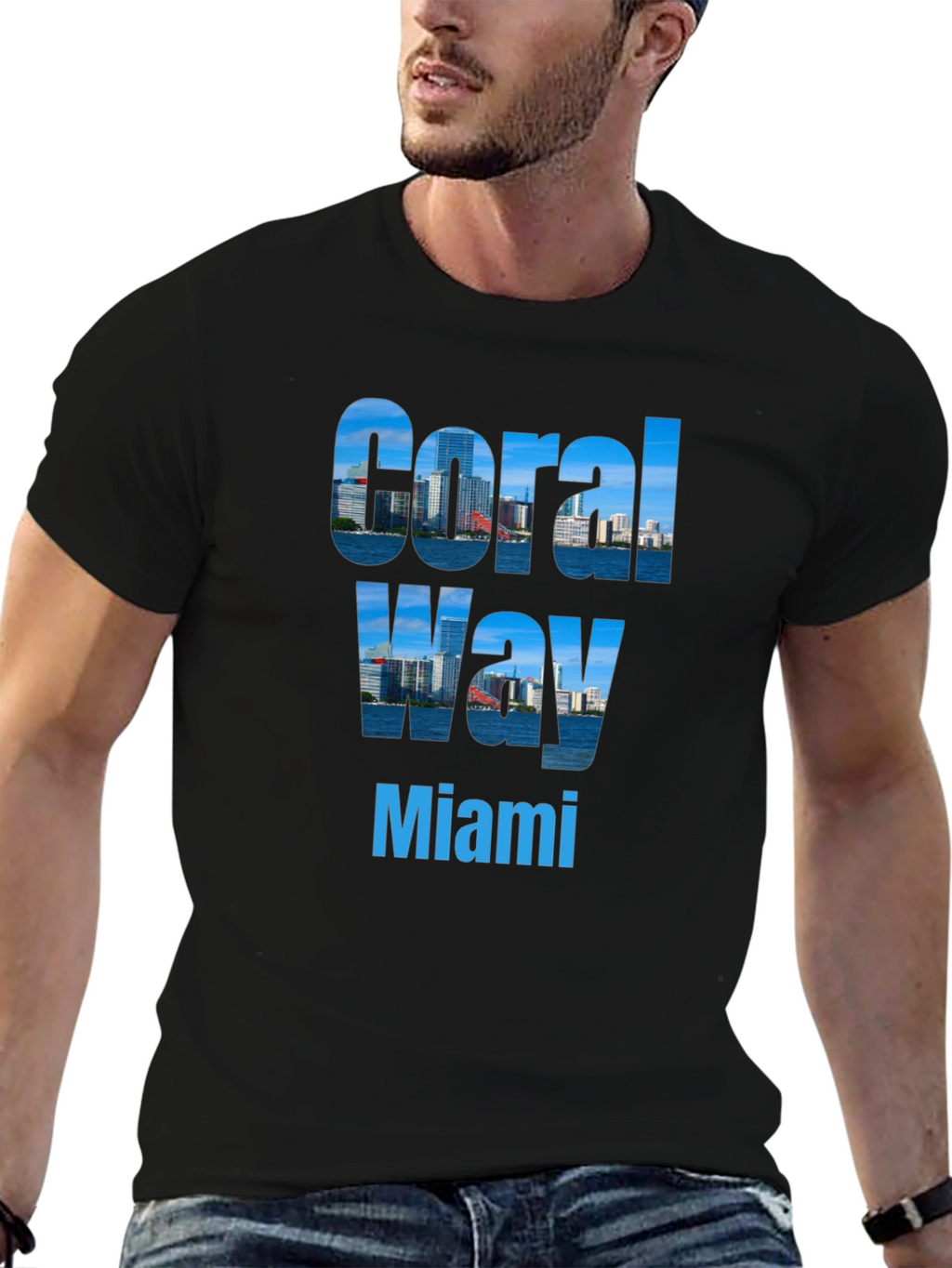 Coral Way Miami Graphic T-Shirt