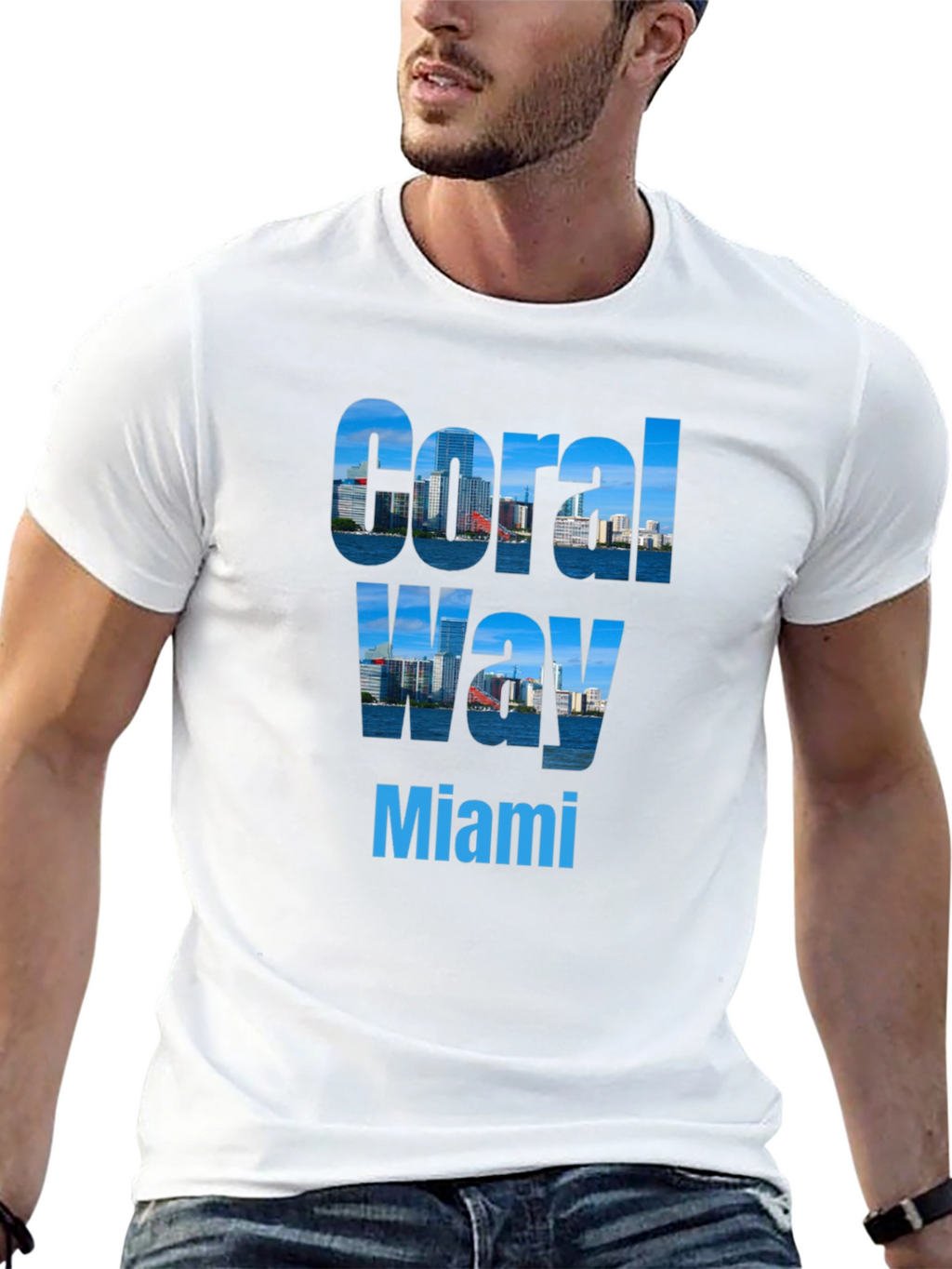 Coral Way Miami Graphic T-Shirt