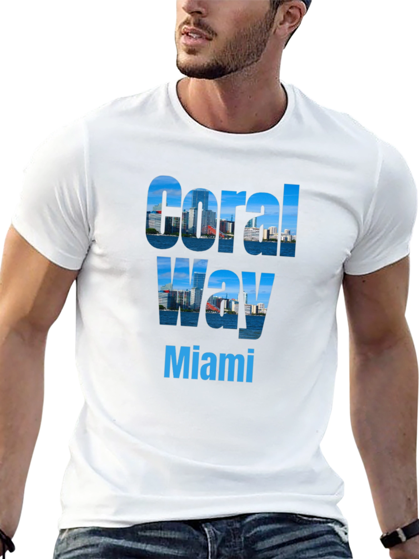 Coral Way Miami Graphic T-Shirt