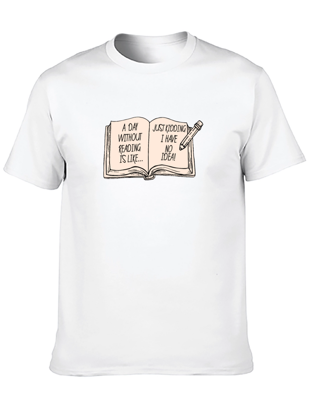 Funny Reading Bookworm Novelty T-Shirt