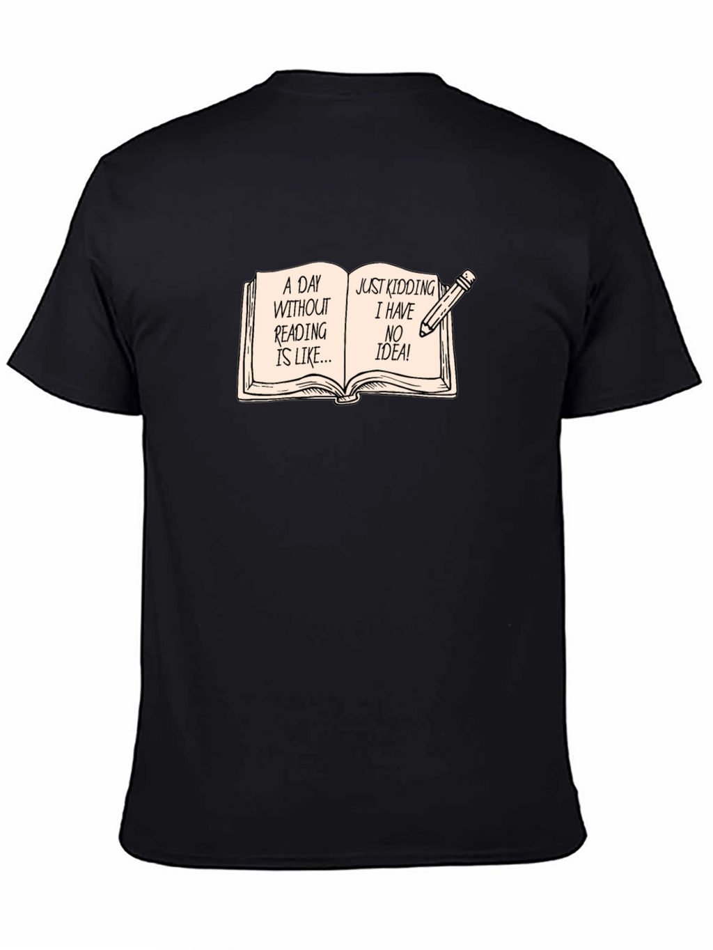 Funny Reading Bookworm Novelty T-Shirt