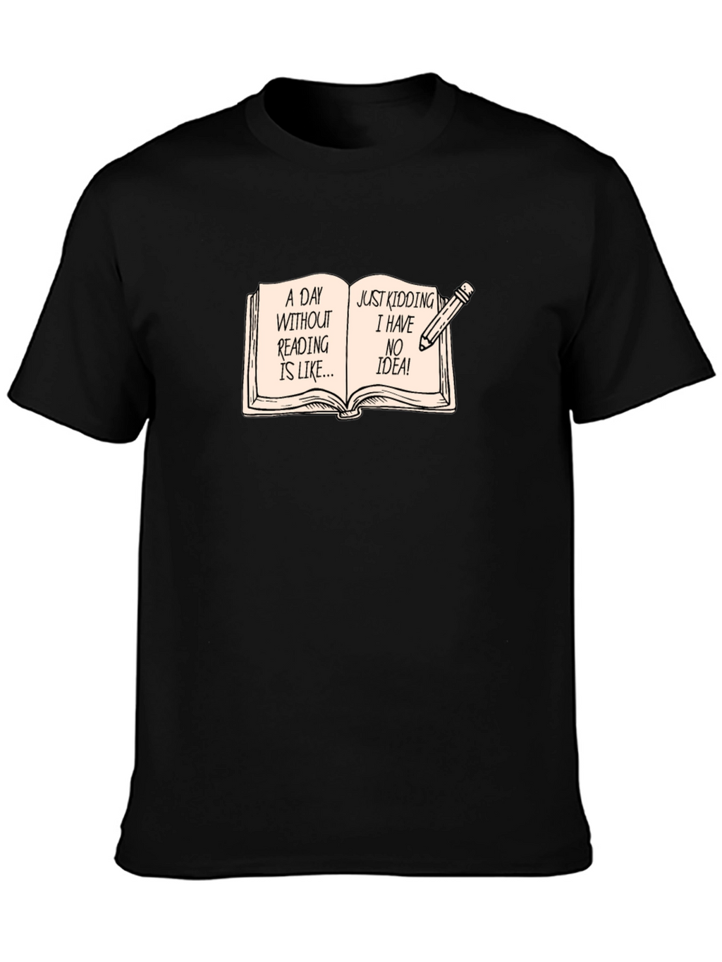 Funny Reading Bookworm Novelty T-Shirt