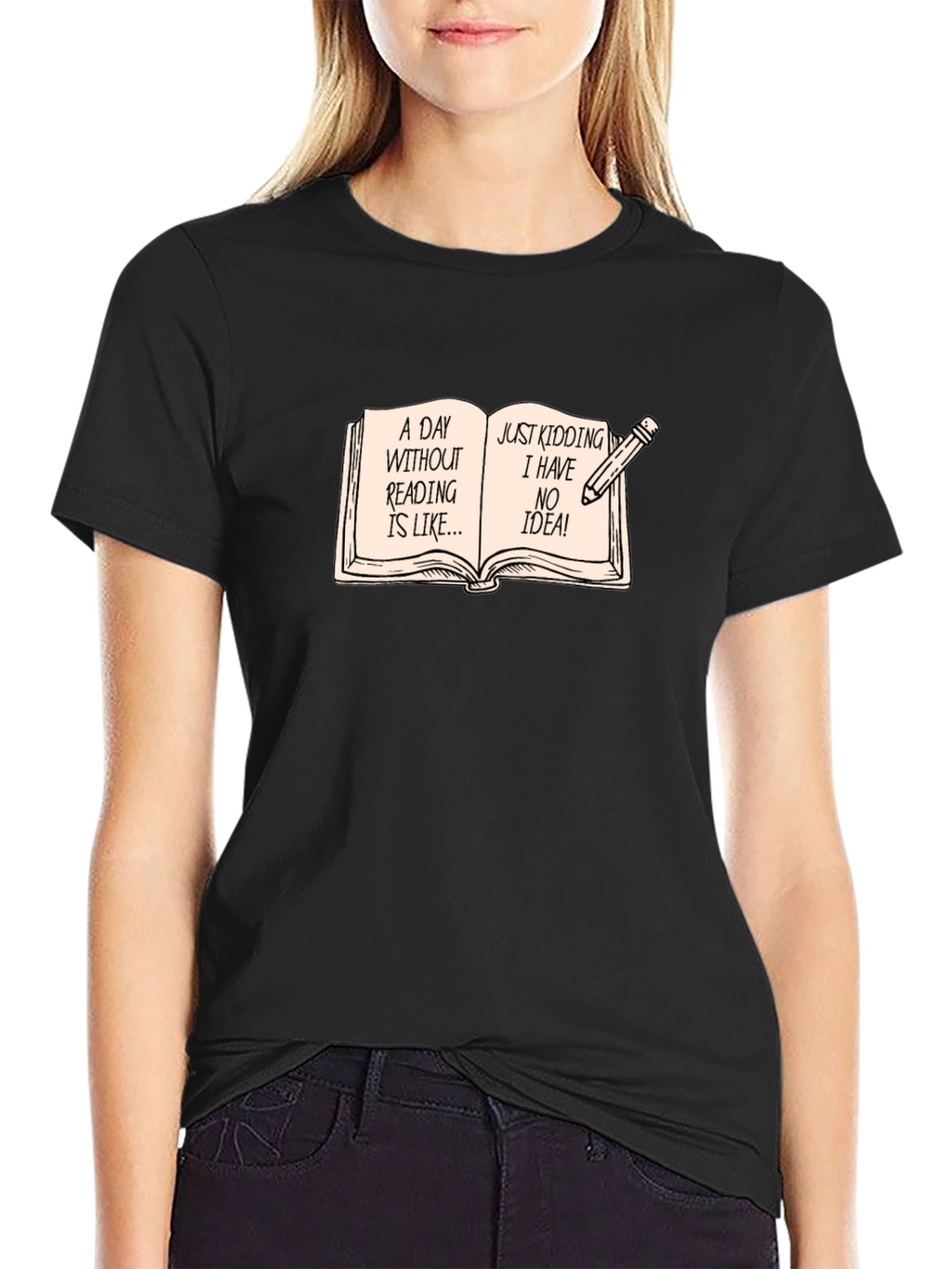 Funny Reading Bookworm Novelty T-Shirt