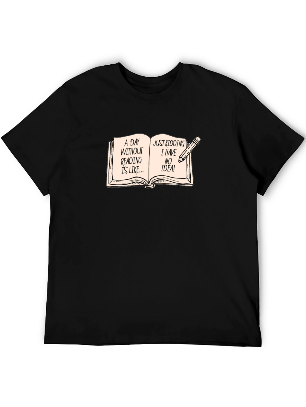 Funny Reading Bookworm Novelty T-Shirt