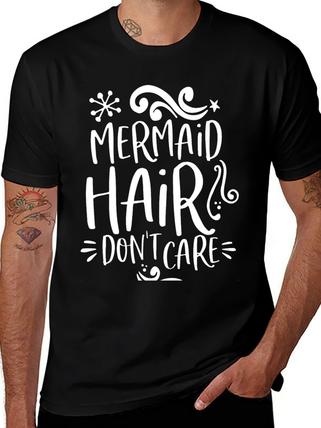 Mermaid Hair Dont Care Graphic Tee