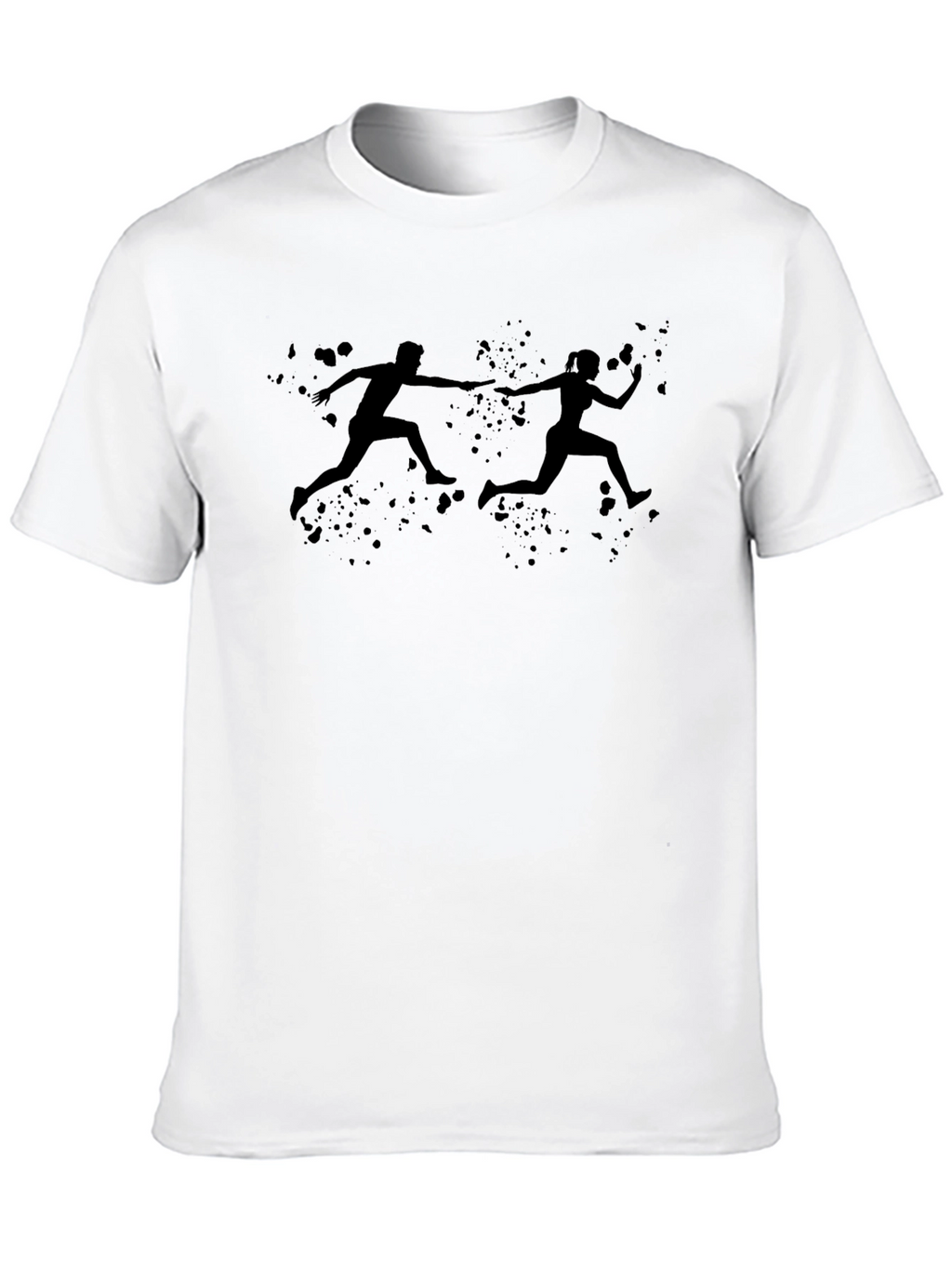 Running Relay Team Black T-Shirt