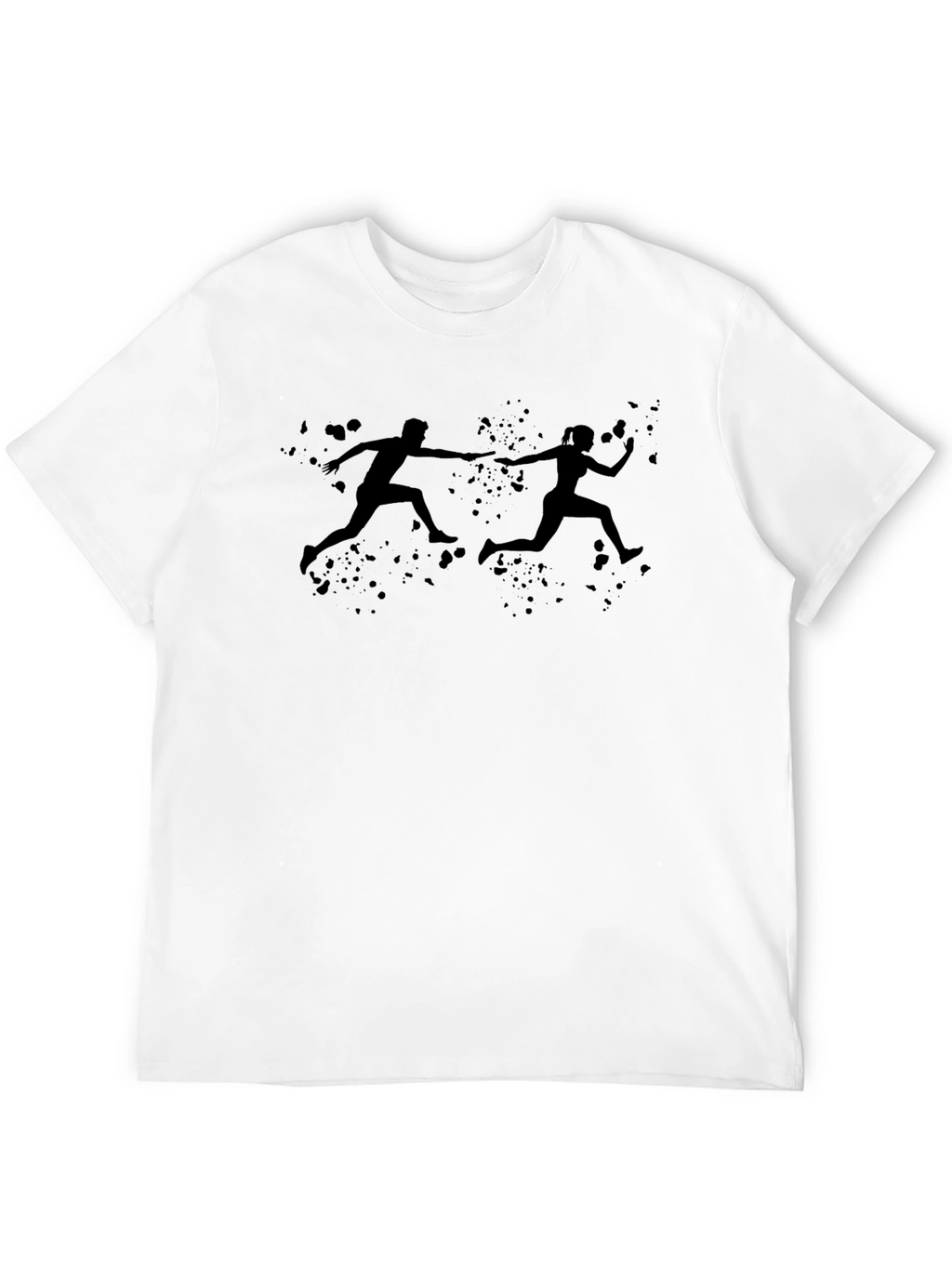 Running Relay Team Black T-Shirt