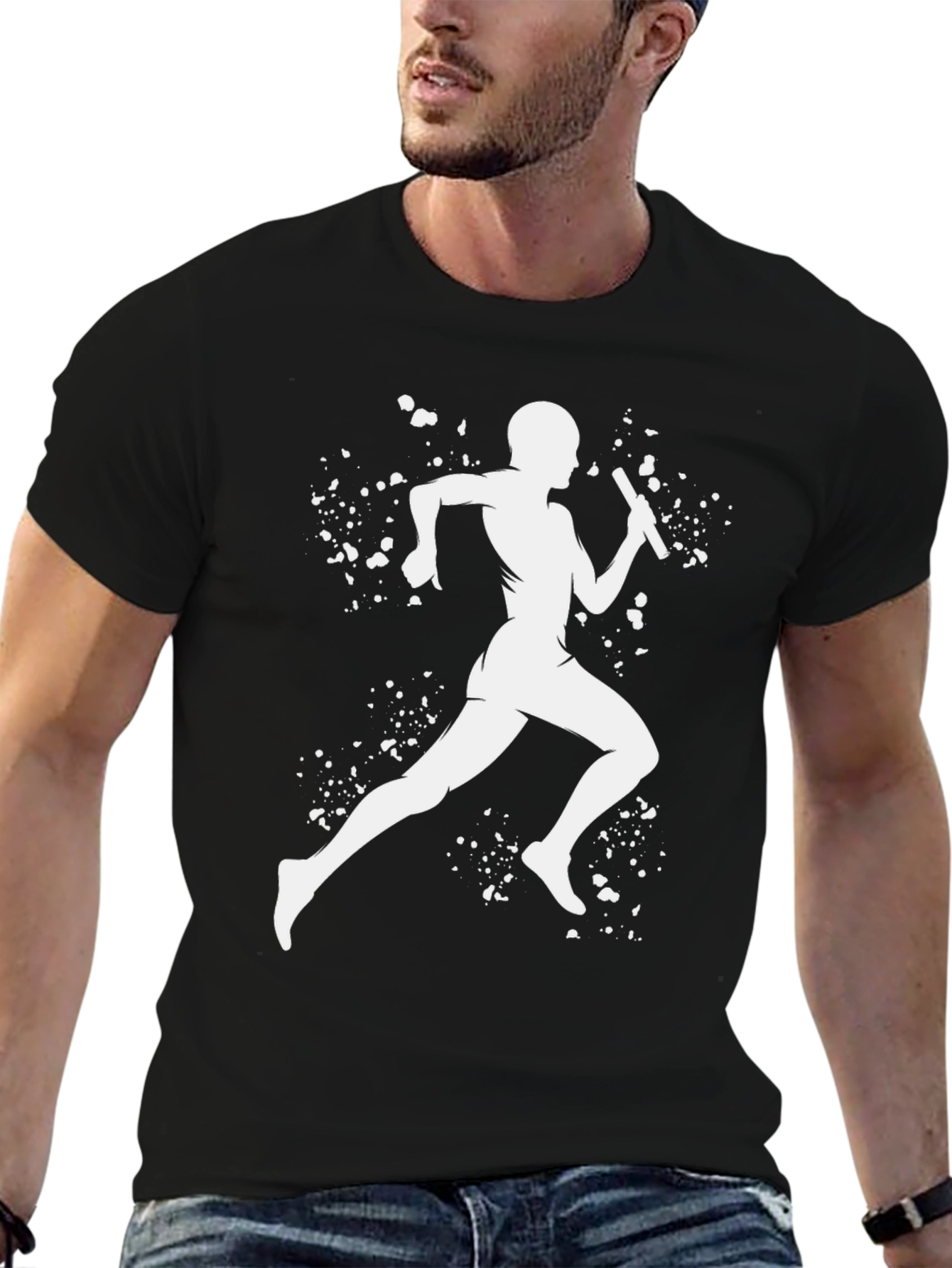 Runner Relay Graphic Tee - Black