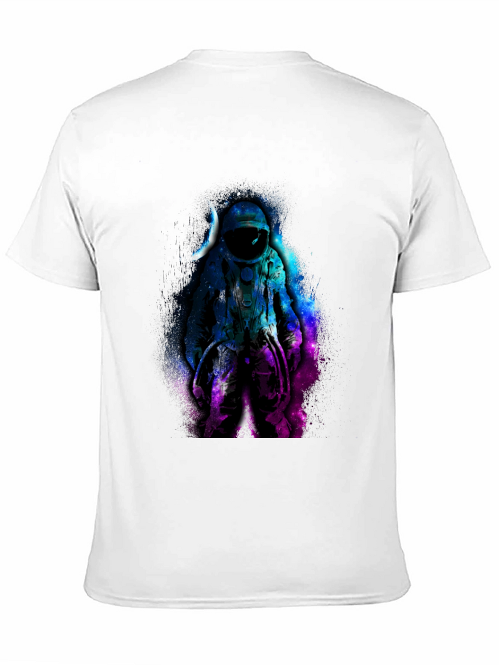 Astronaut Galaxy Graphic Black T-Shirt