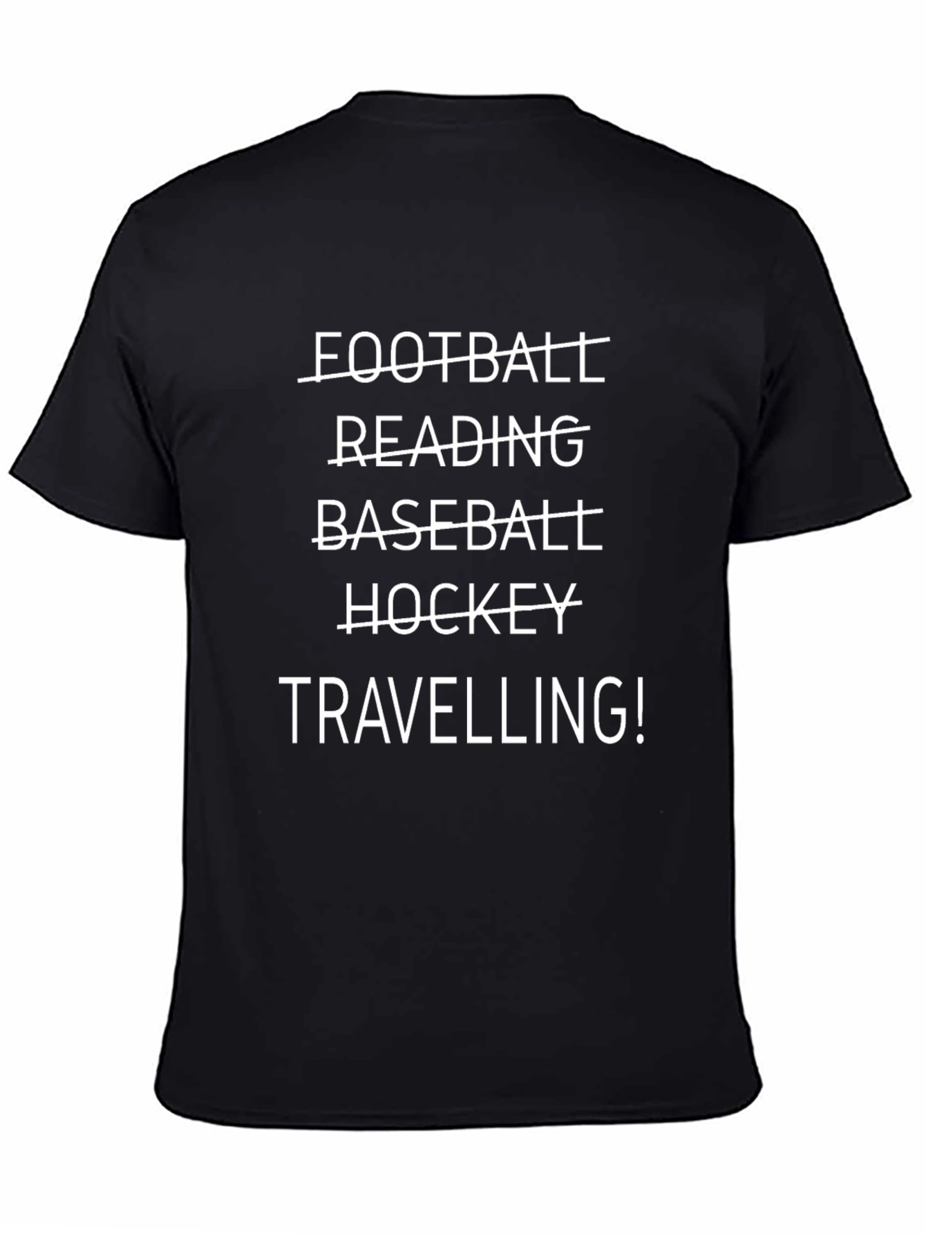 Travel Lover Black T-Shirt