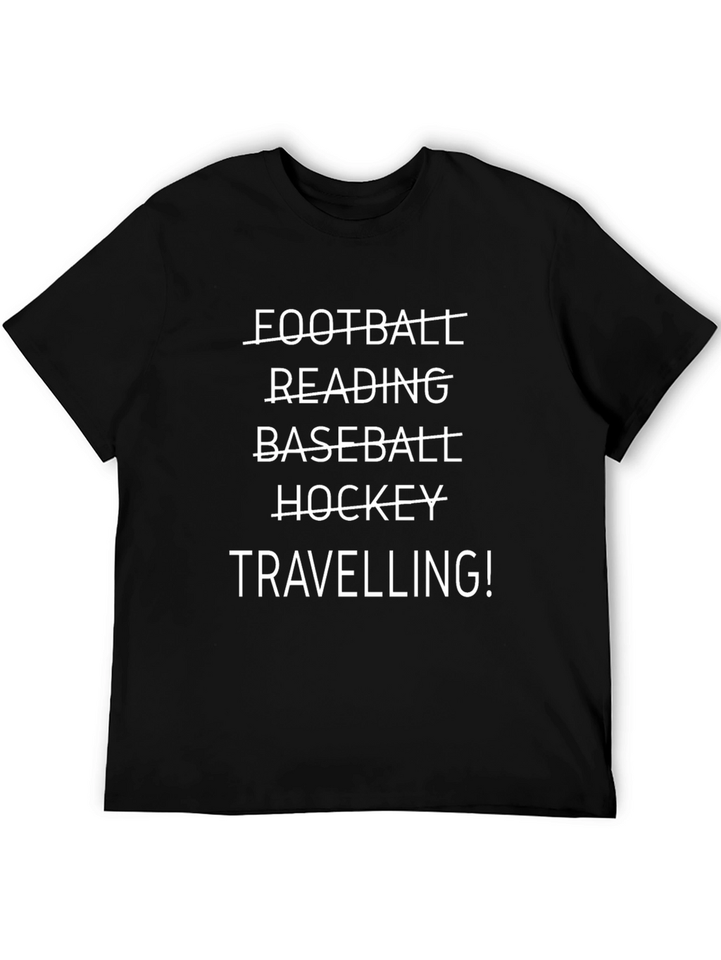 Travel Lover Black T-Shirt