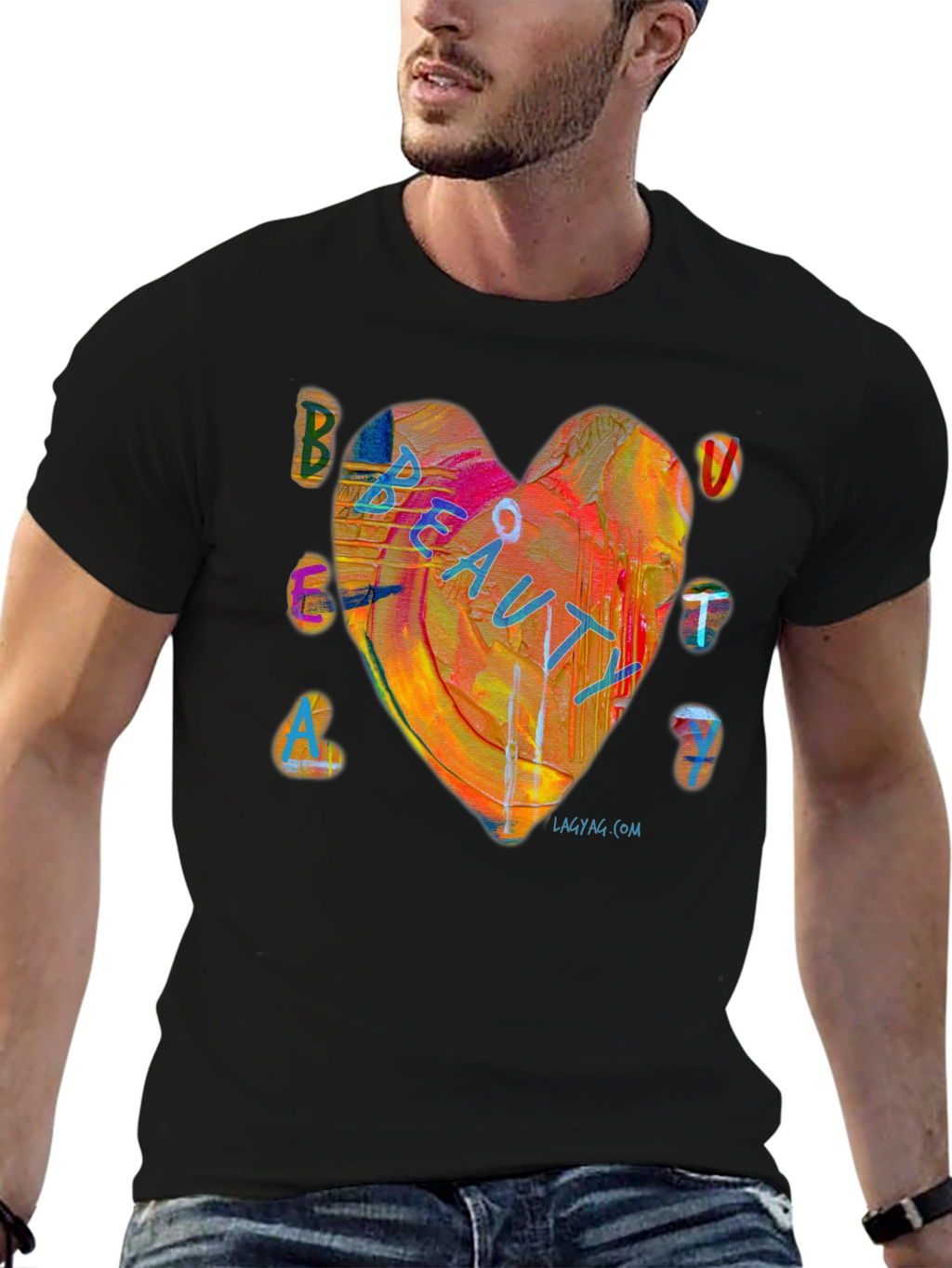 Beauty Heart Graphic T-Shirt - Unisex Short Sleeve
