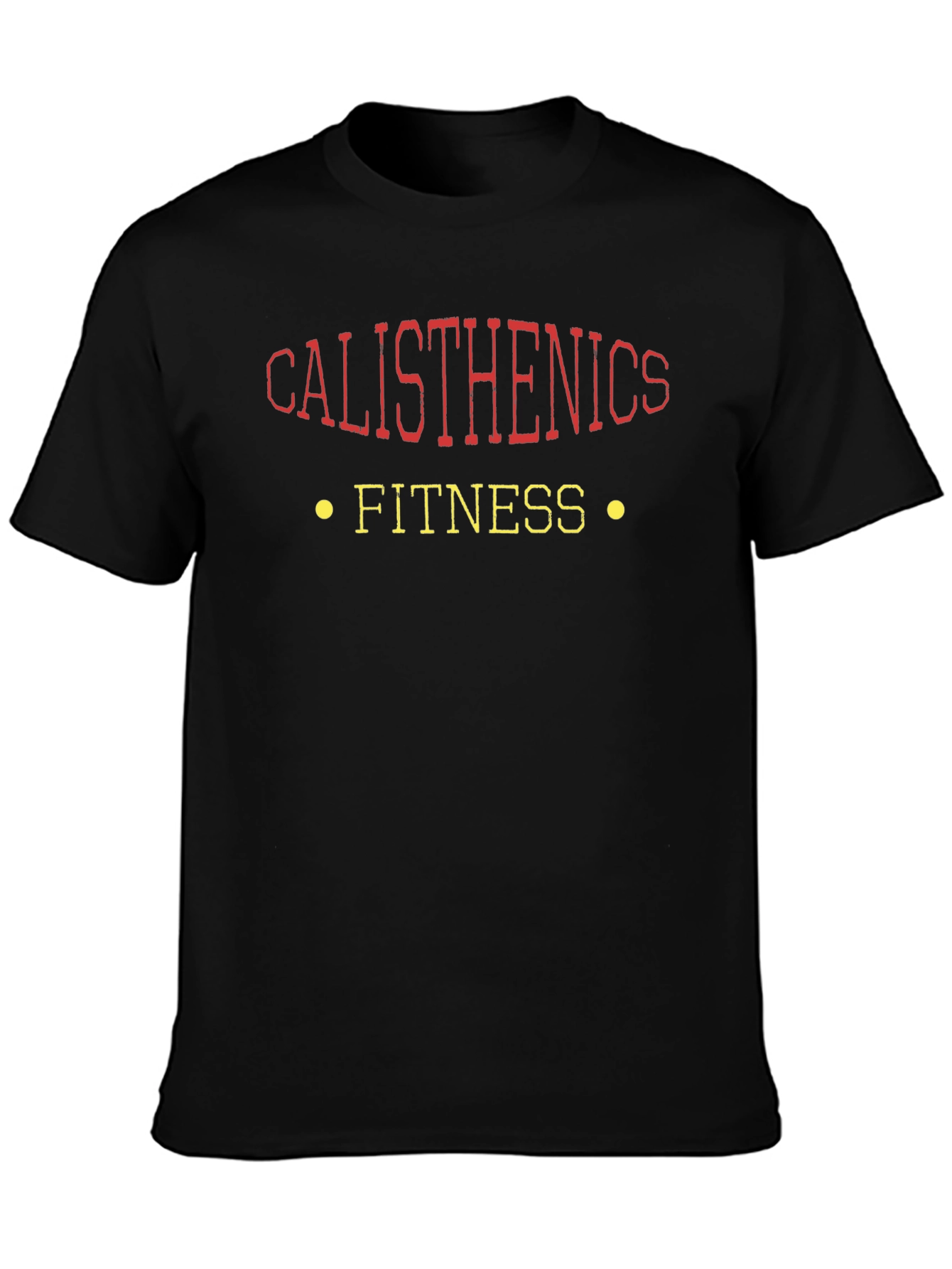 Calisthenics Fitness Graphic Tee - Black