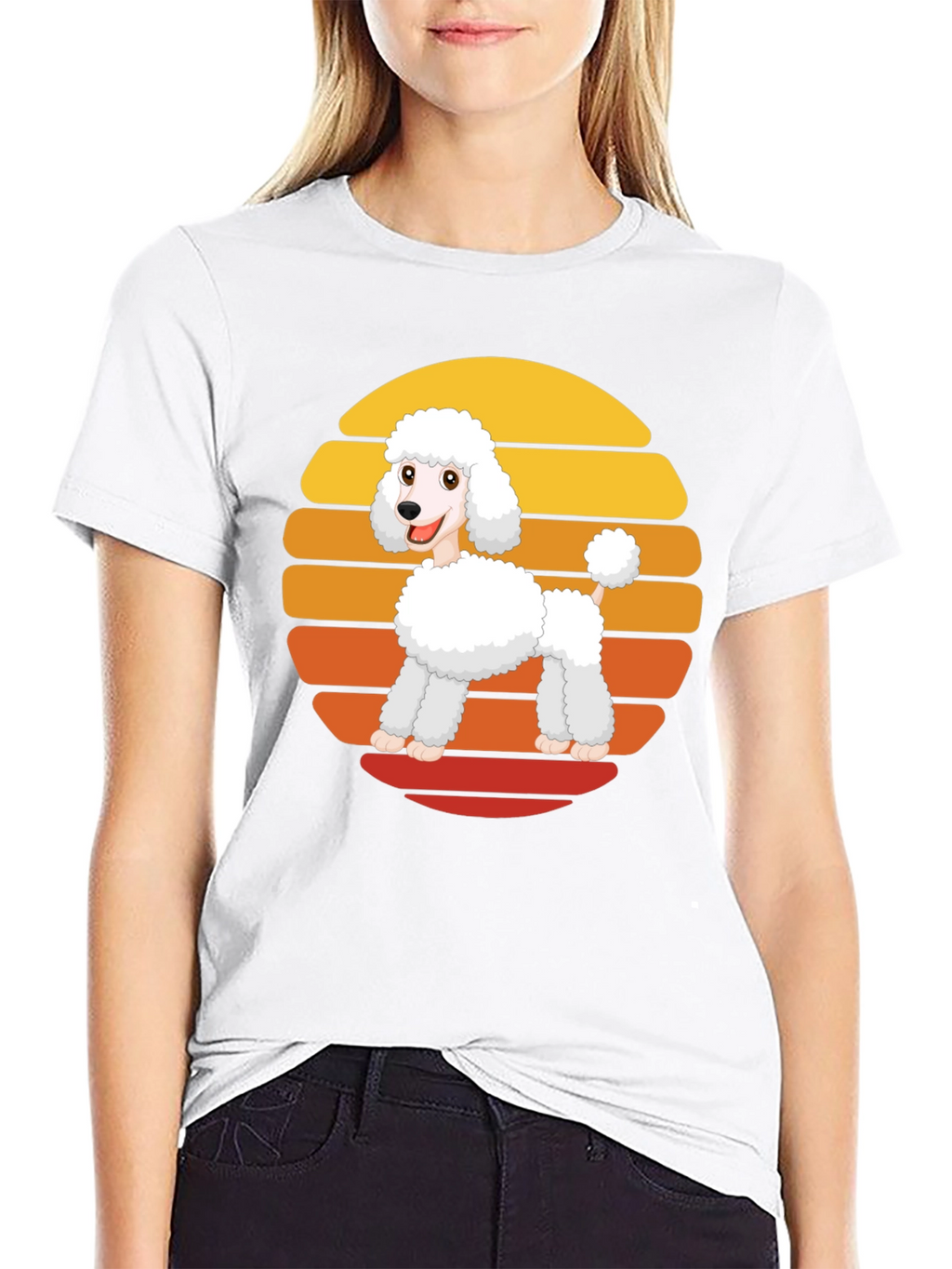 Poodle Sunset Graphic Tee