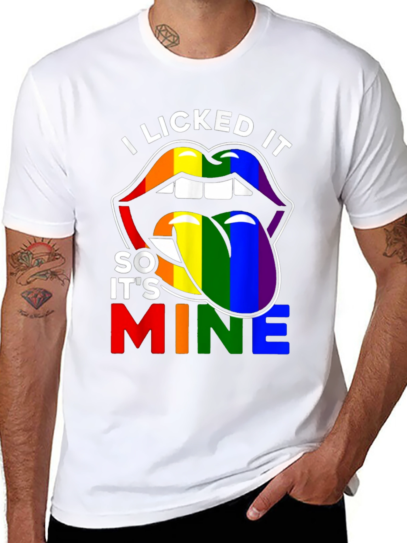 I Licked It So Its Mine LGBTQ+ Pride T-Shirt