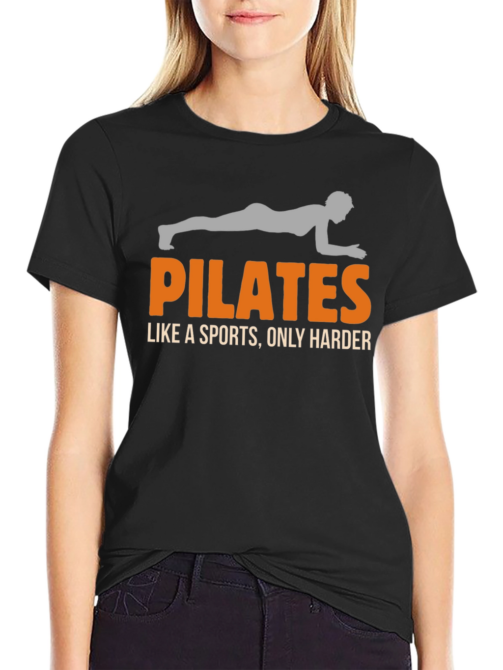 Pilates Like a Sports Mens Black T-Shirt