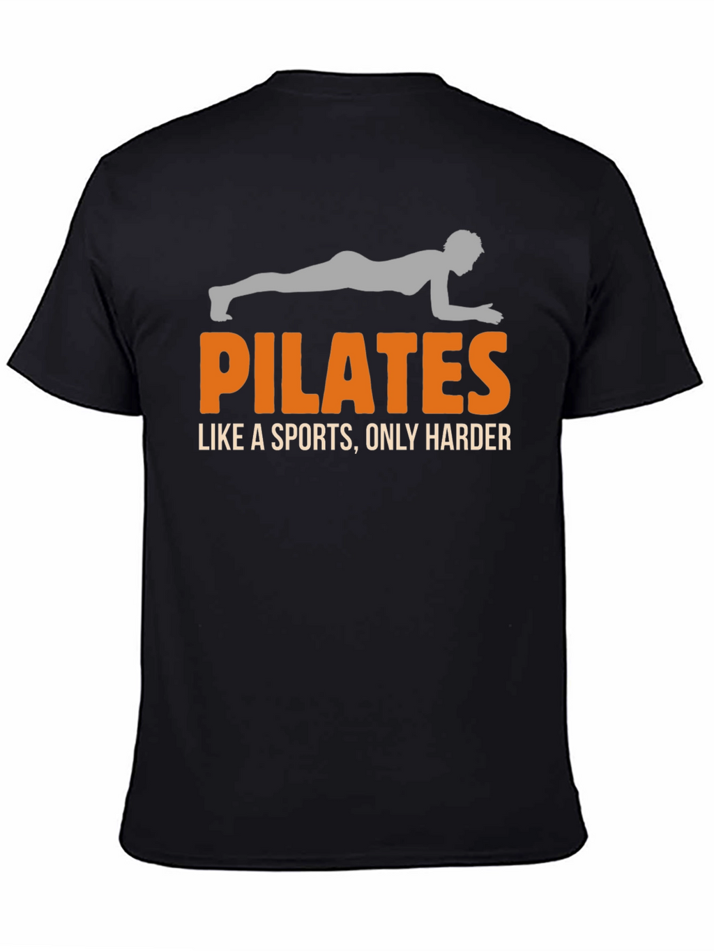 Pilates Like a Sports Mens Black T-Shirt
