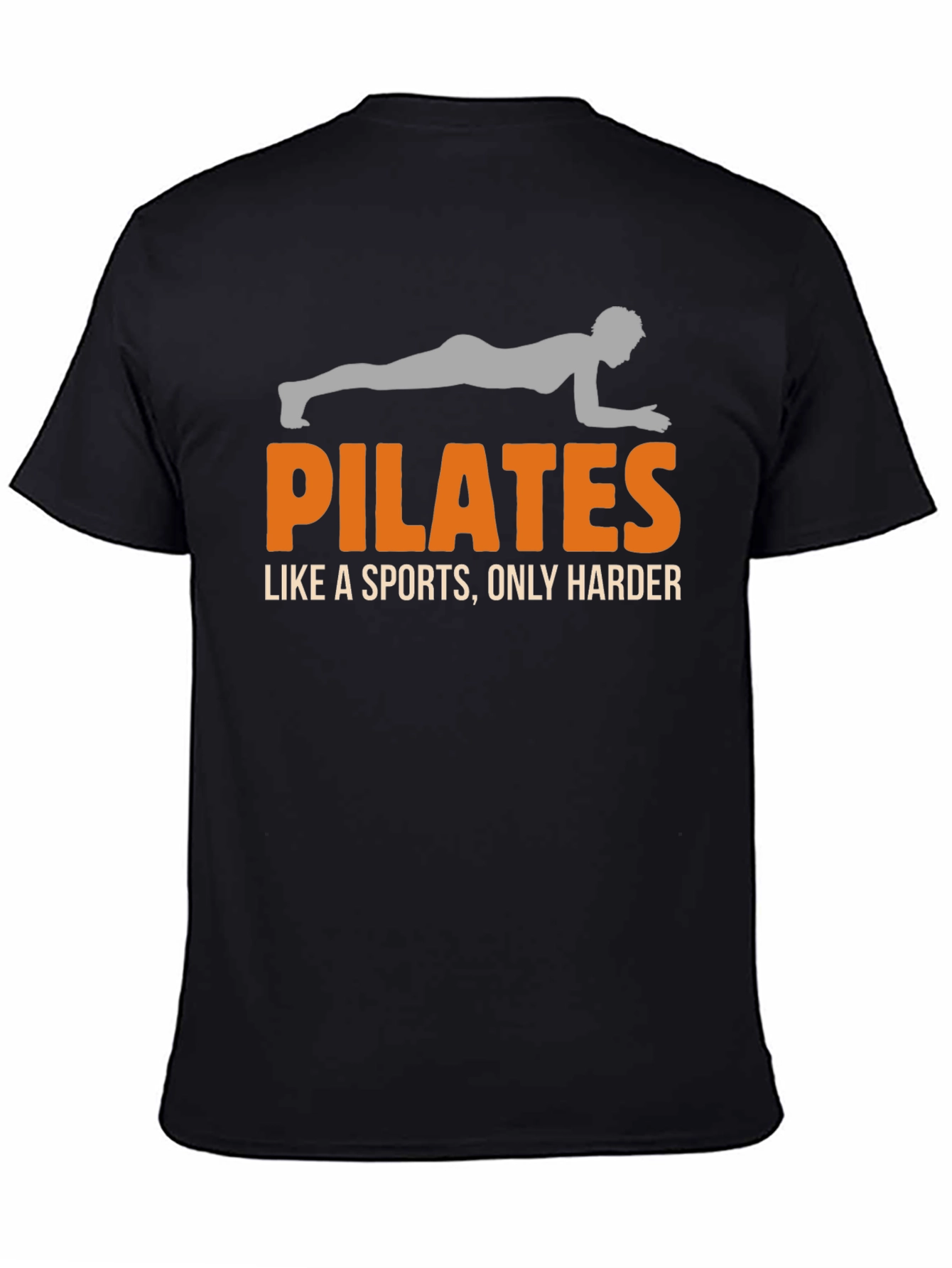 Pilates Like a Sports Mens Black T-Shirt