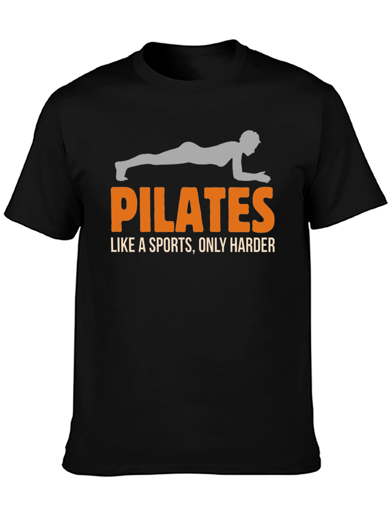 Pilates Like a Sports Mens Black T-Shirt