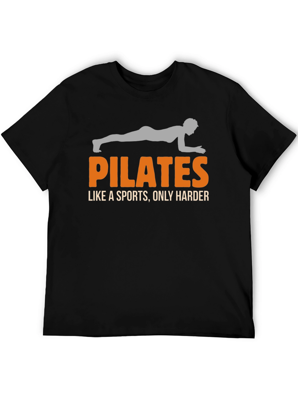 Pilates Like a Sports Mens Black T-Shirt