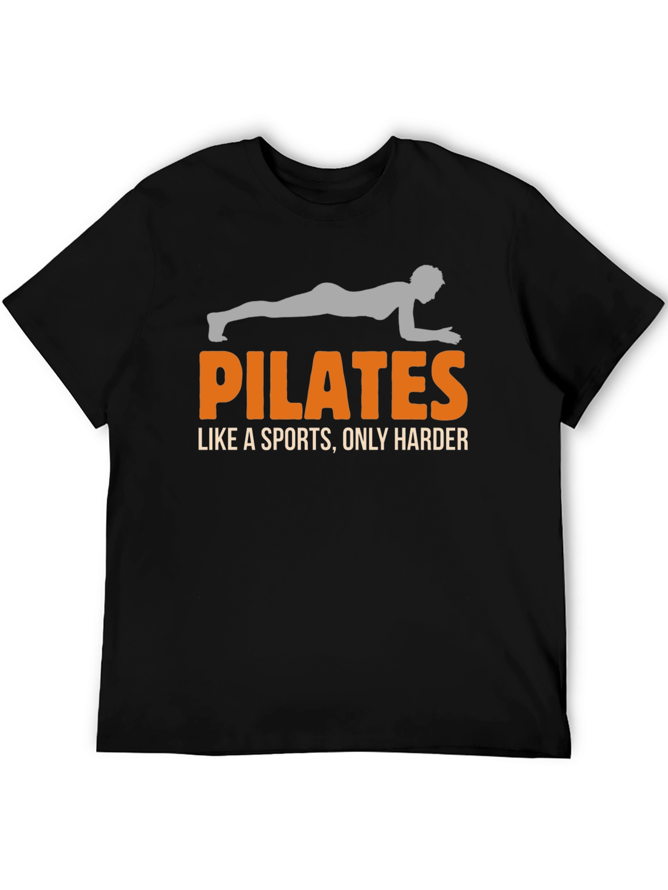 Pilates Like a Sports Mens Black T-Shirt
