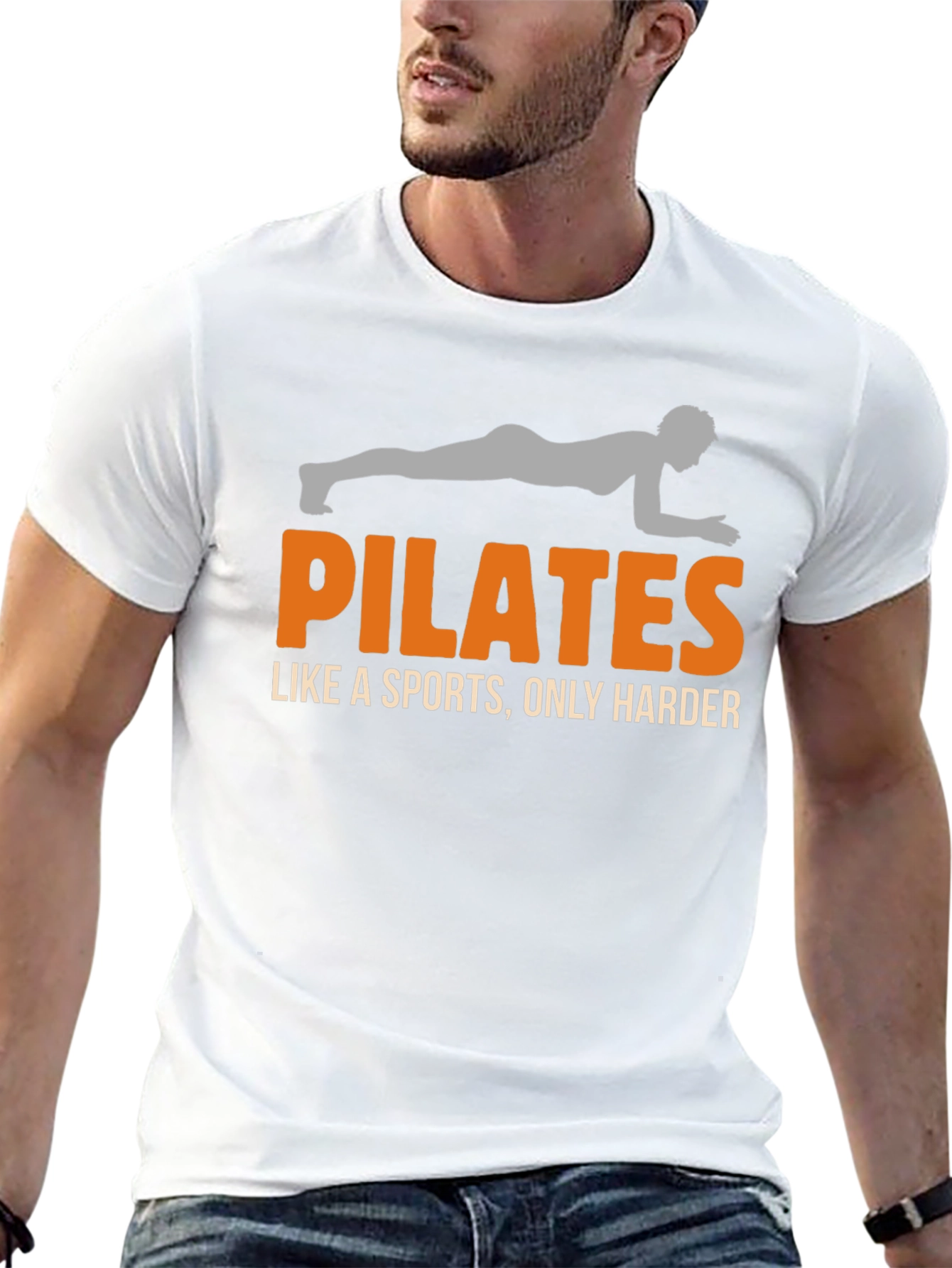 Pilates Like a Sports Mens Black T-Shirt