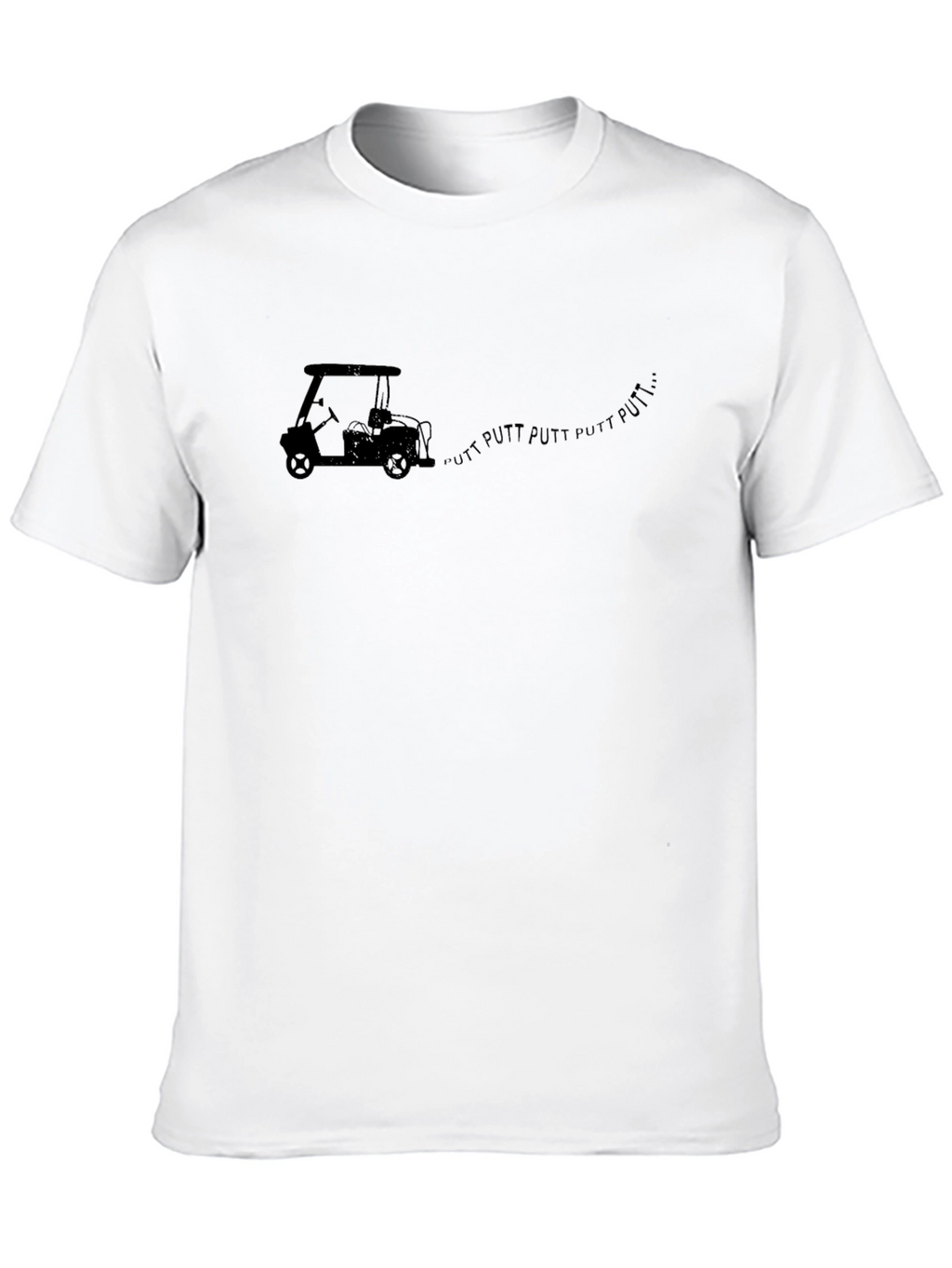 Putt Putt Golf Cart T-Shirt - Black Graphic Tee
