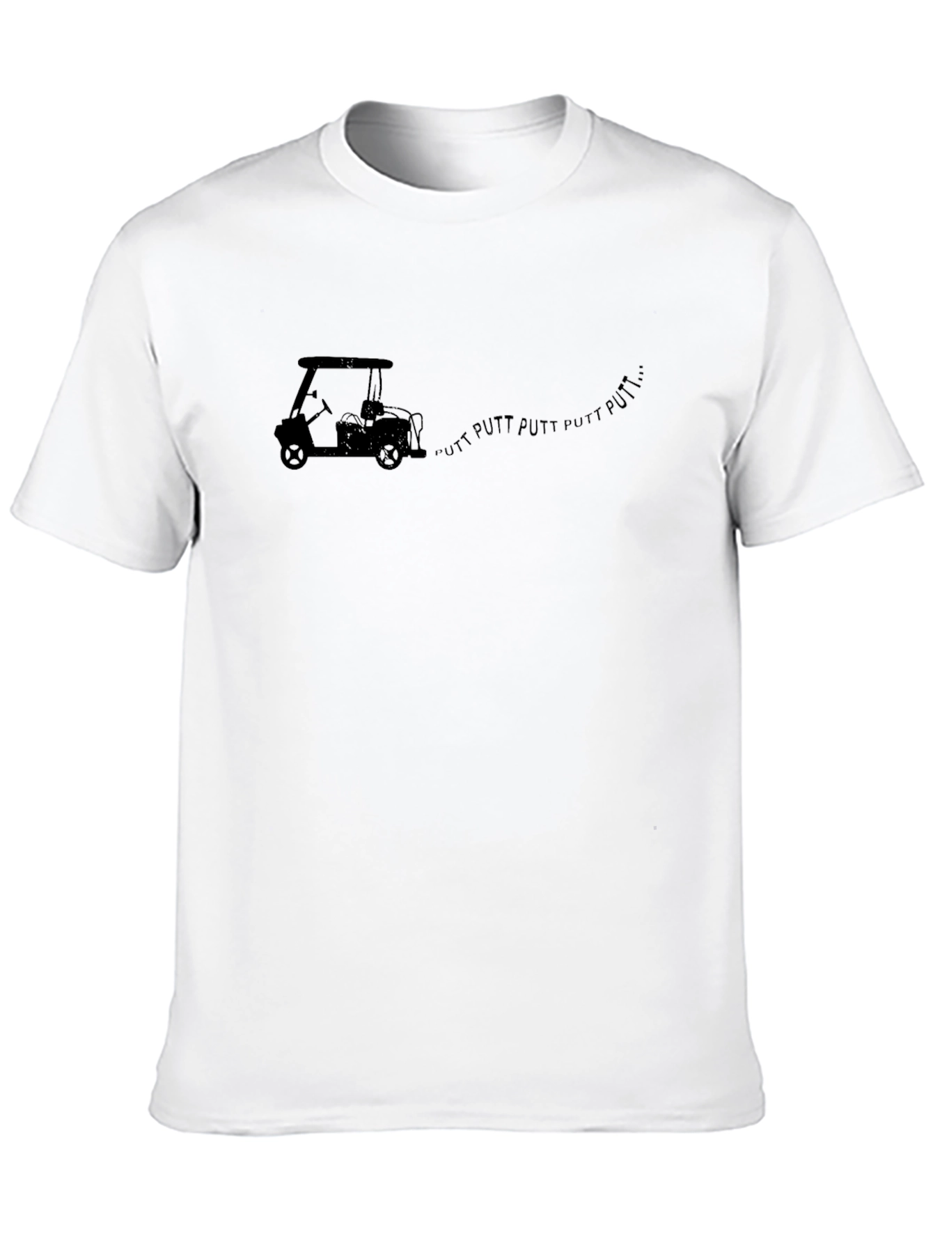 Putt Putt Golf Cart T-Shirt - Black Graphic Tee