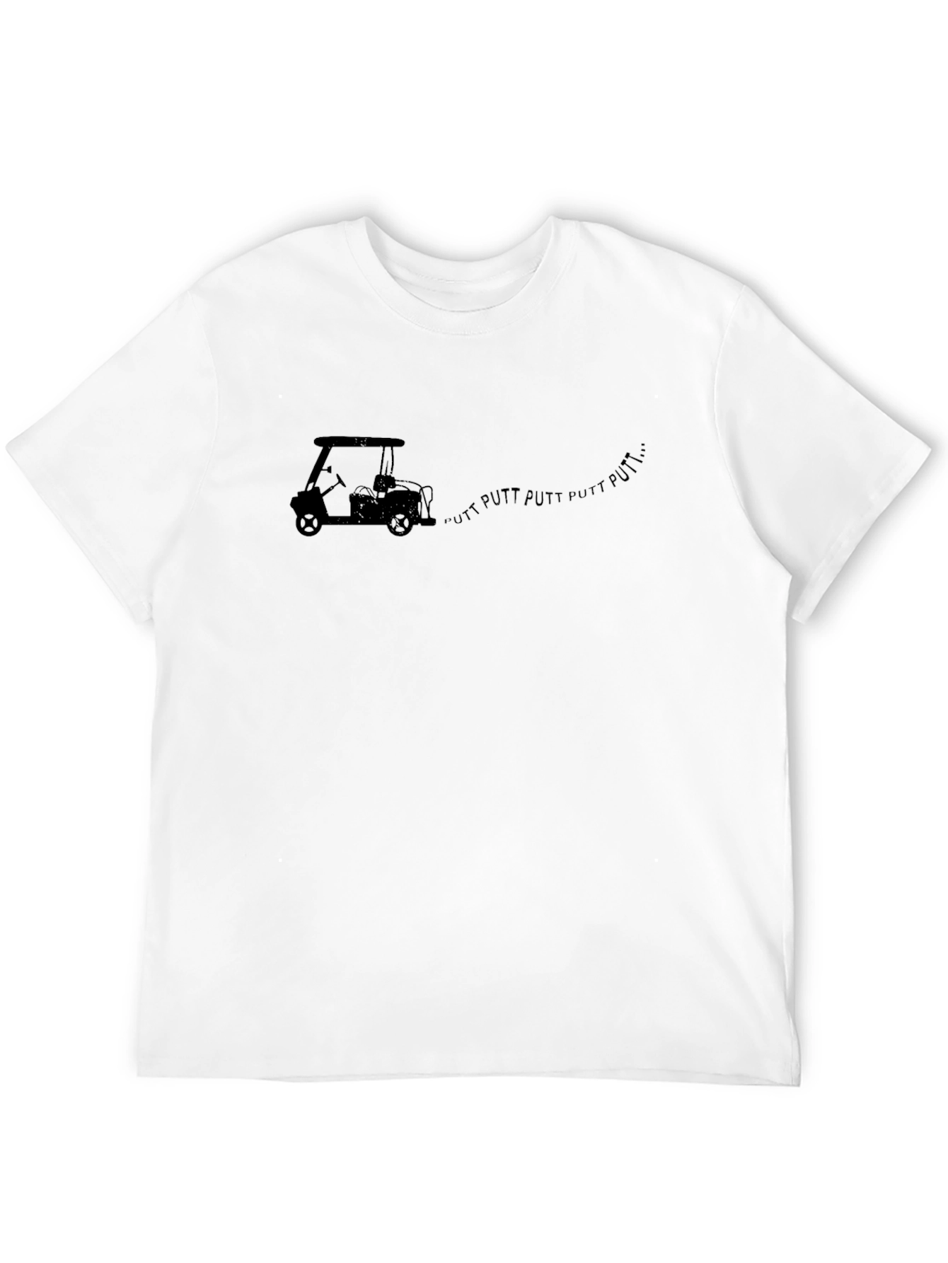 Putt Putt Golf Cart T-Shirt - Black Graphic Tee