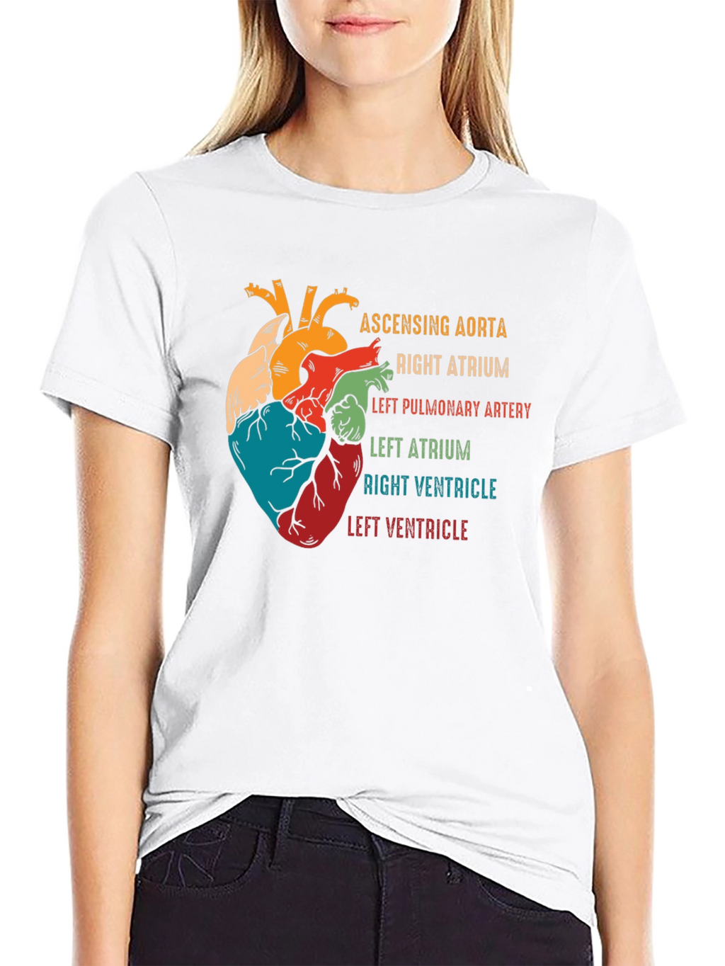 Anatomical Heart T-Shirt - Human Anatomy Graphic Tee