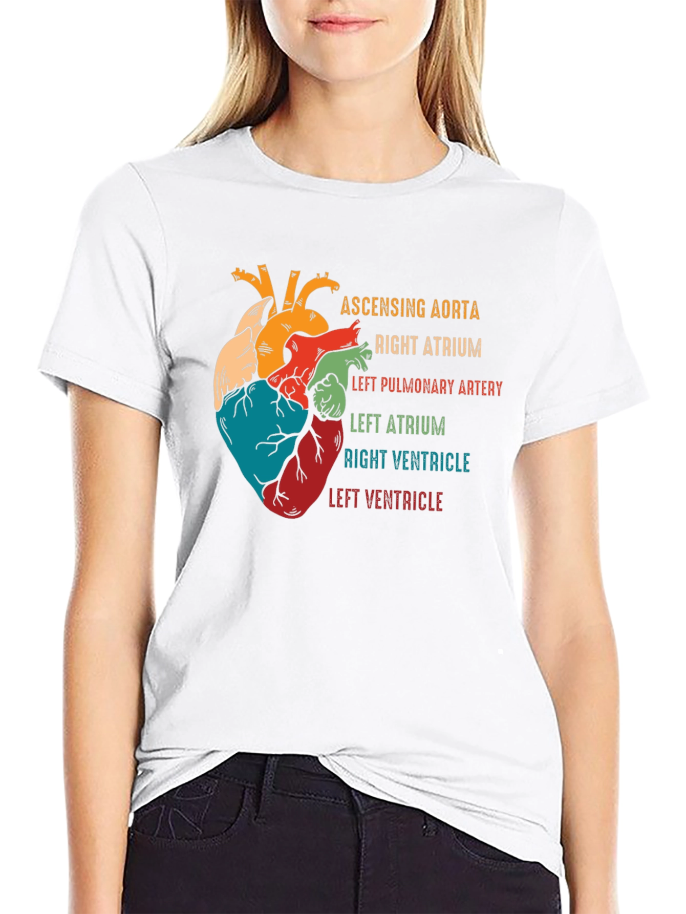 Anatomical Heart T-Shirt - Human Anatomy Graphic Tee