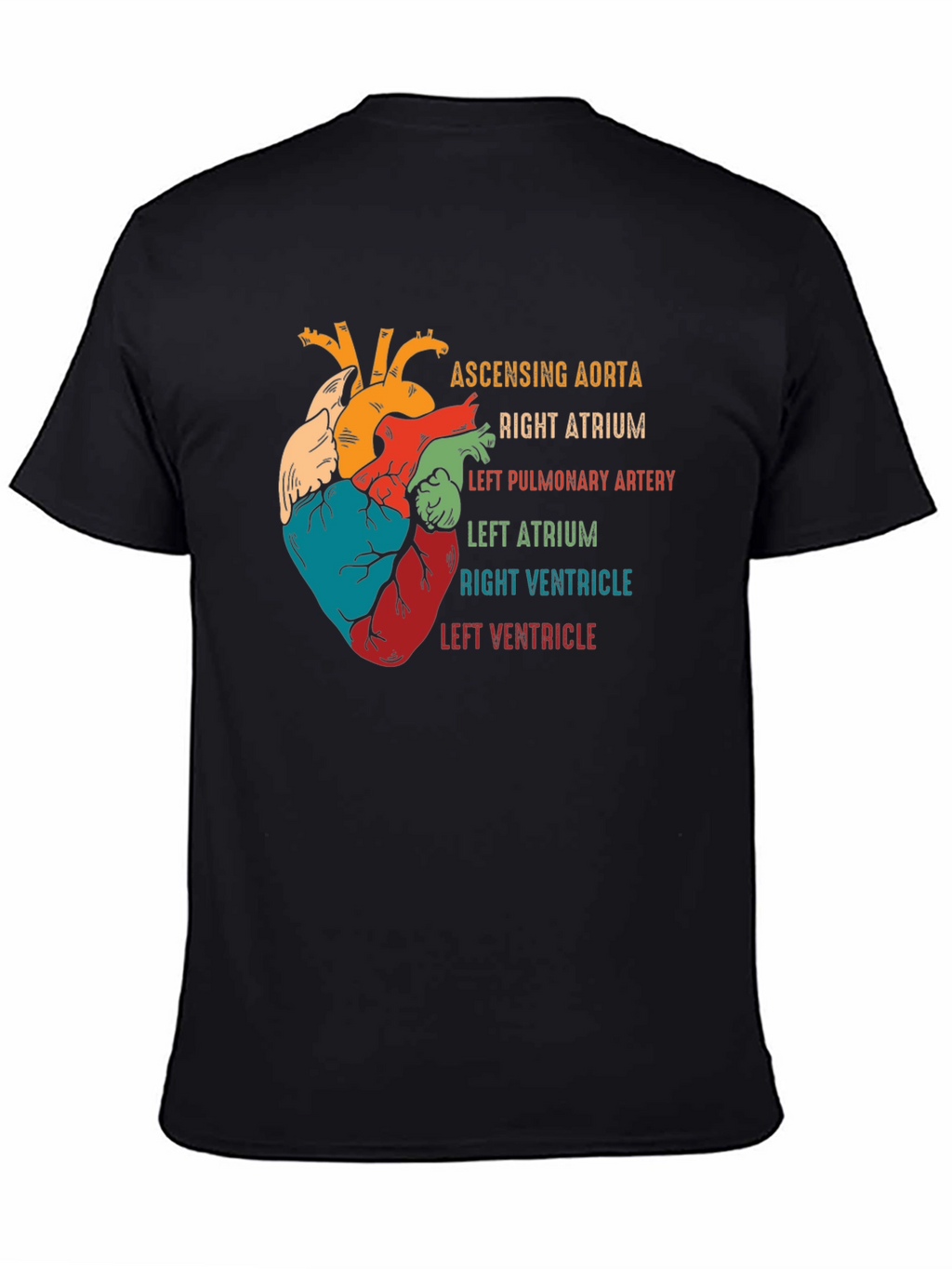 Anatomical Heart T-Shirt - Human Anatomy Graphic Tee