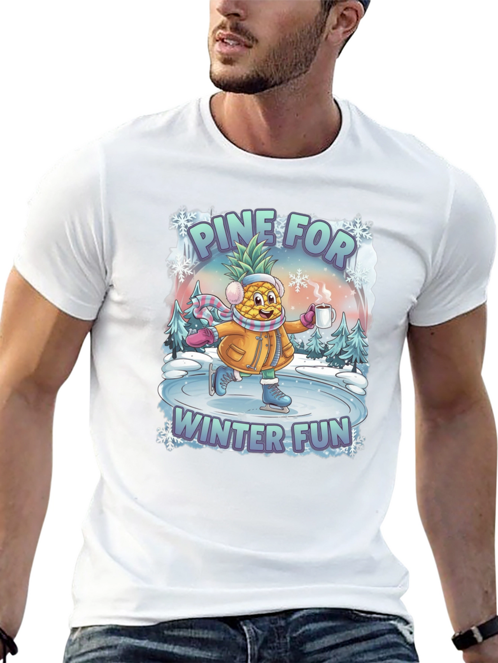Pine For Winter Fun Graphic T-Shirt