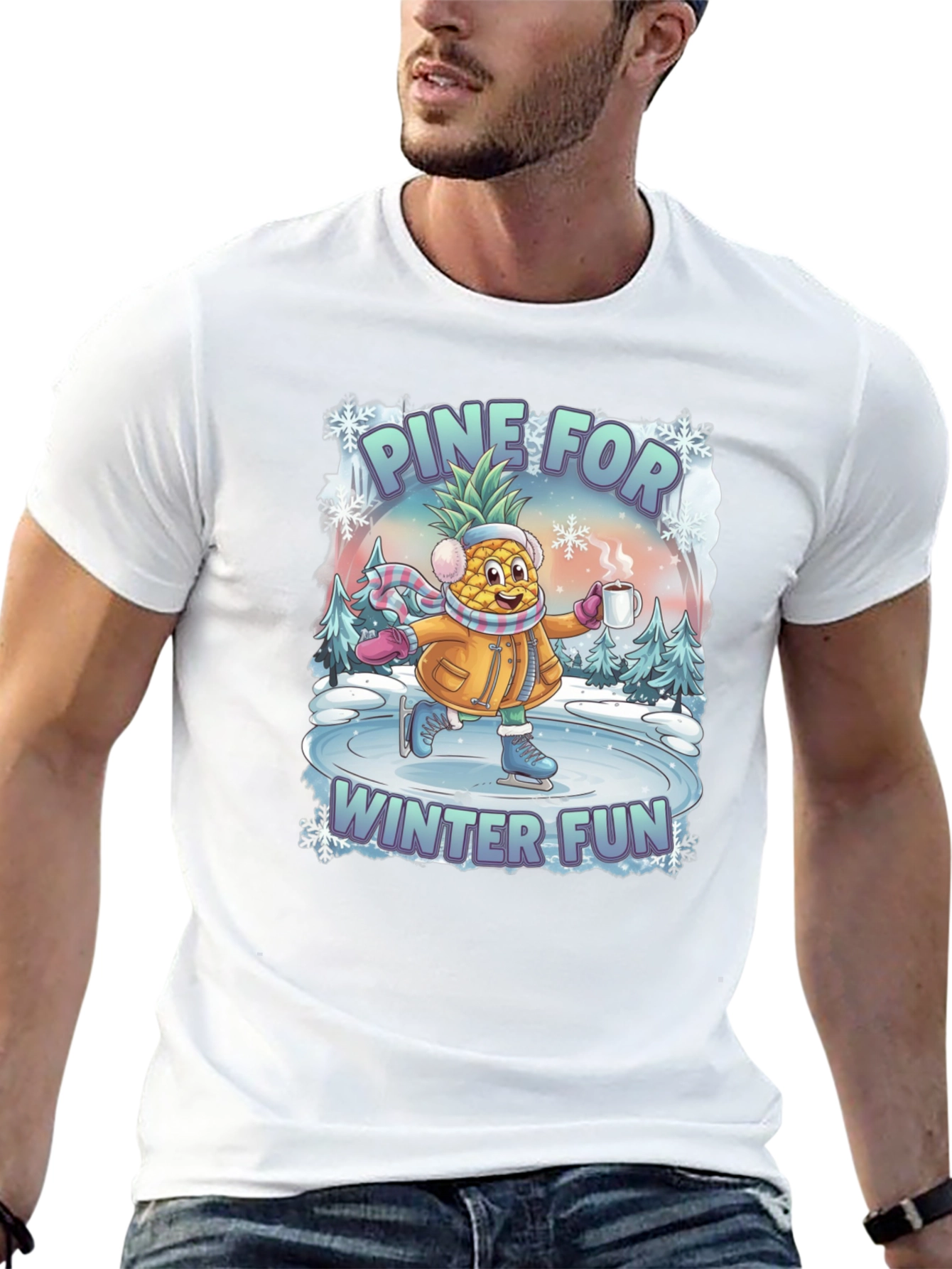 Pine For Winter Fun Graphic T-Shirt