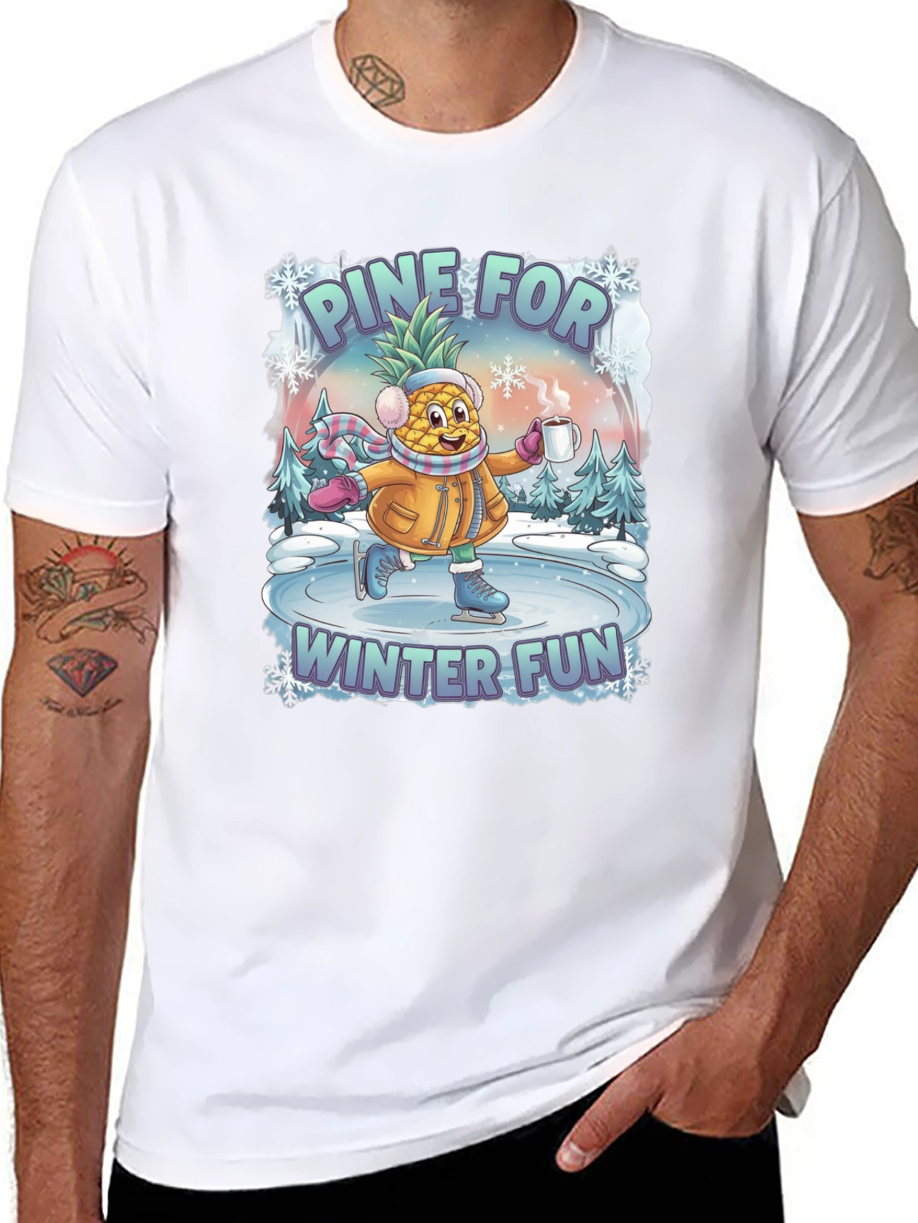 Pine For Winter Fun Graphic T-Shirt