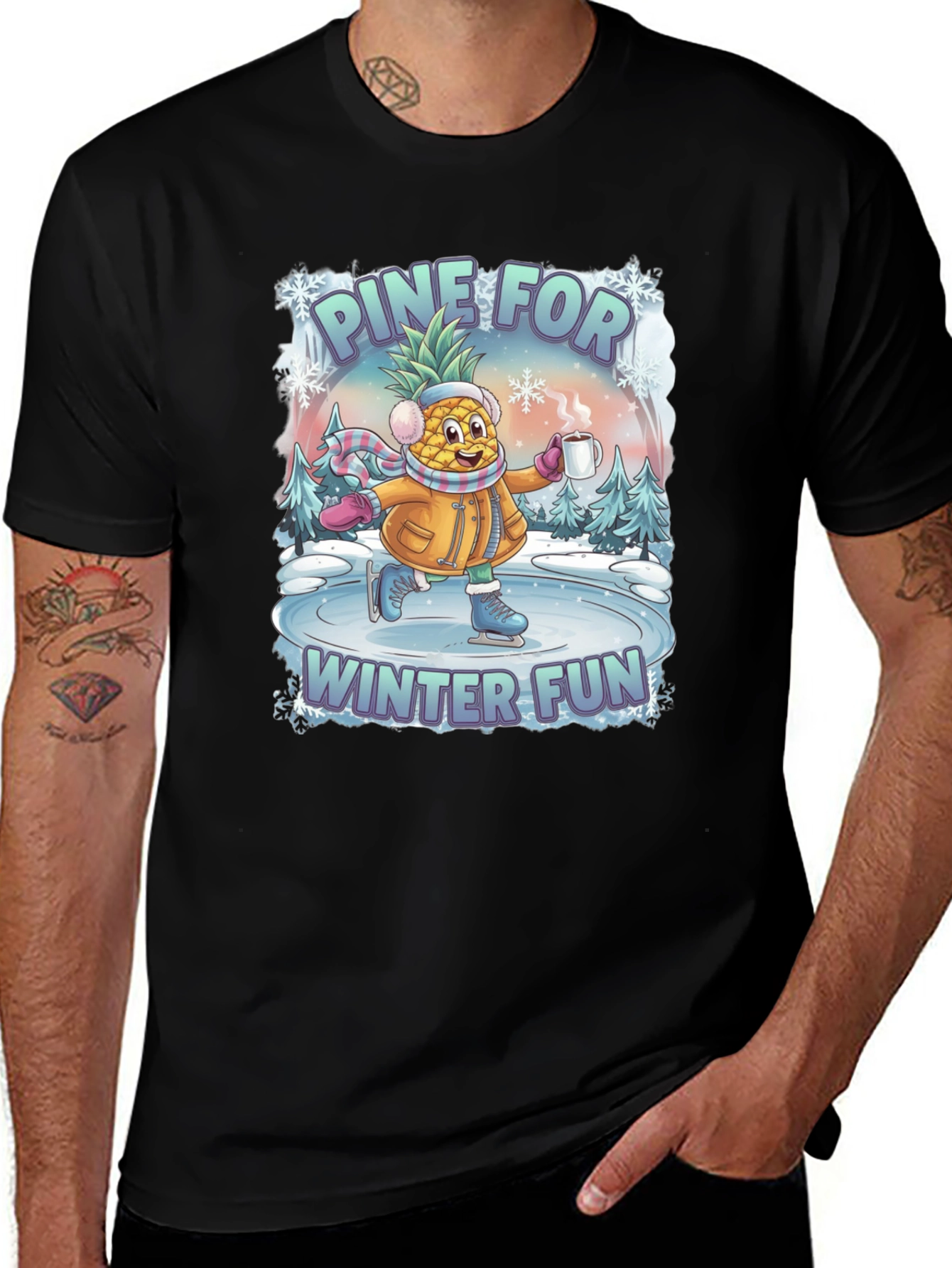 Pine For Winter Fun Graphic T-Shirt
