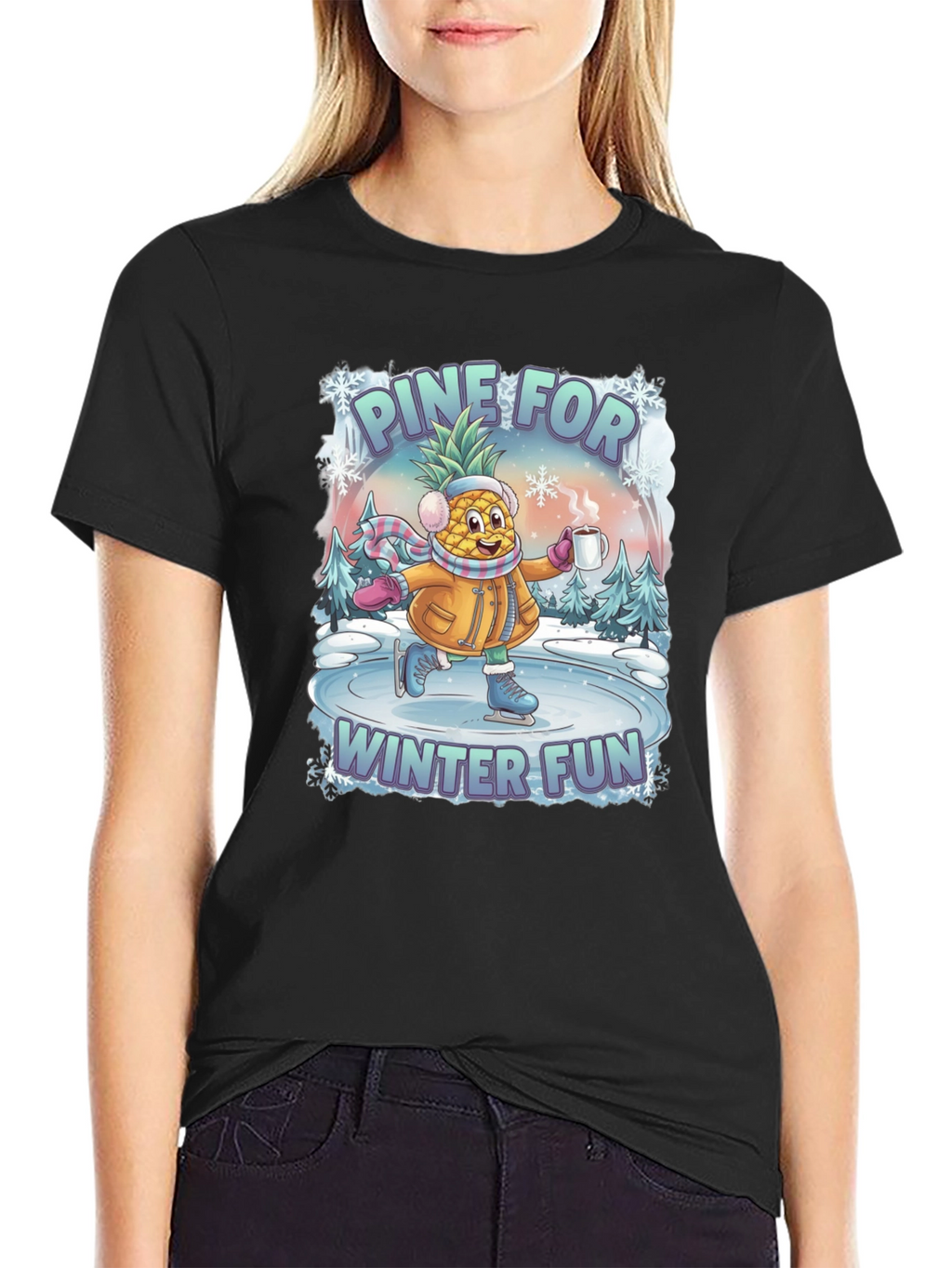 Pine For Winter Fun Graphic T-Shirt