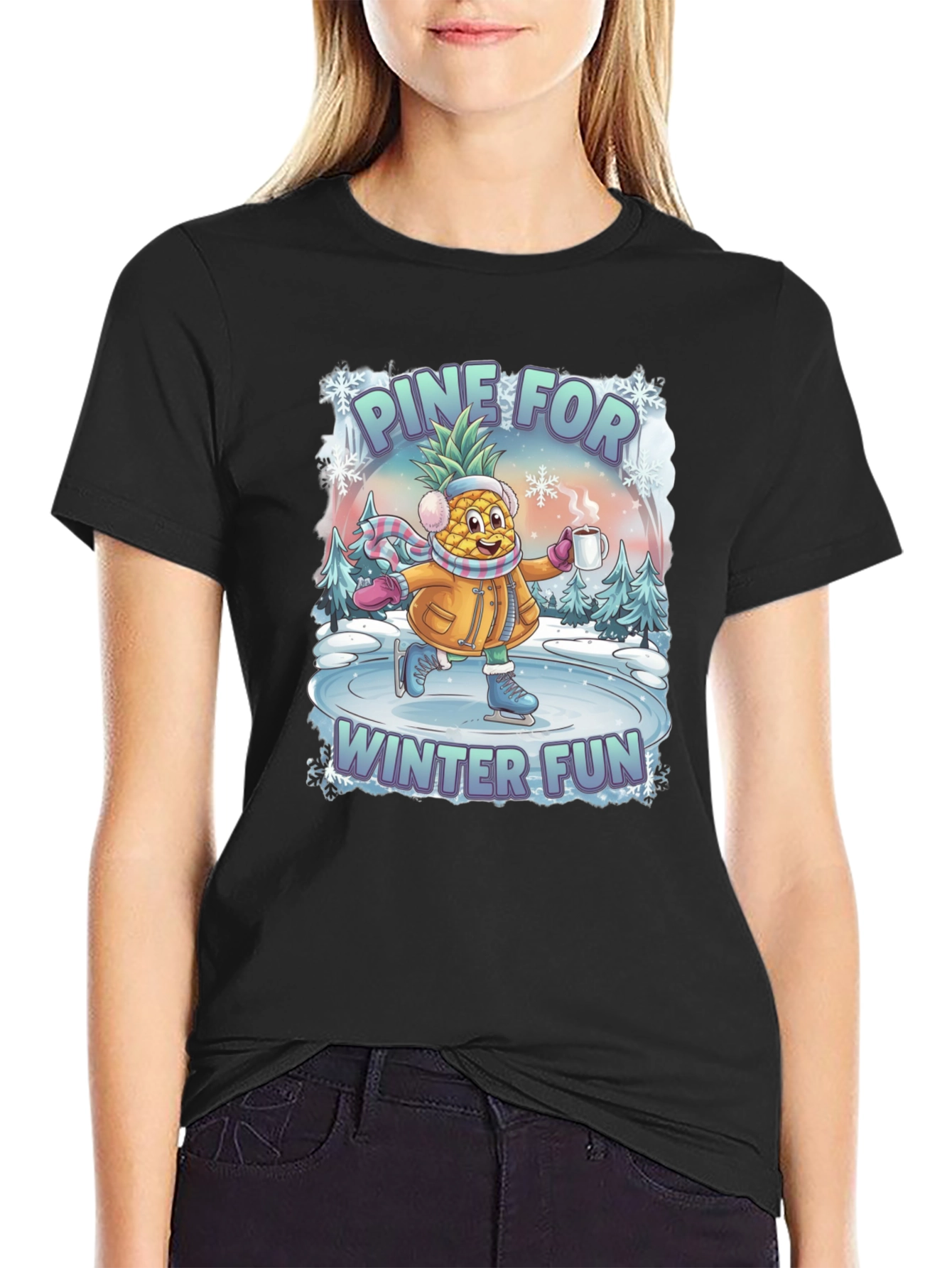 Pine For Winter Fun Graphic T-Shirt