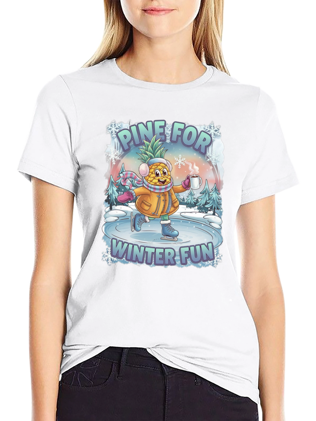 Pine For Winter Fun Graphic T-Shirt