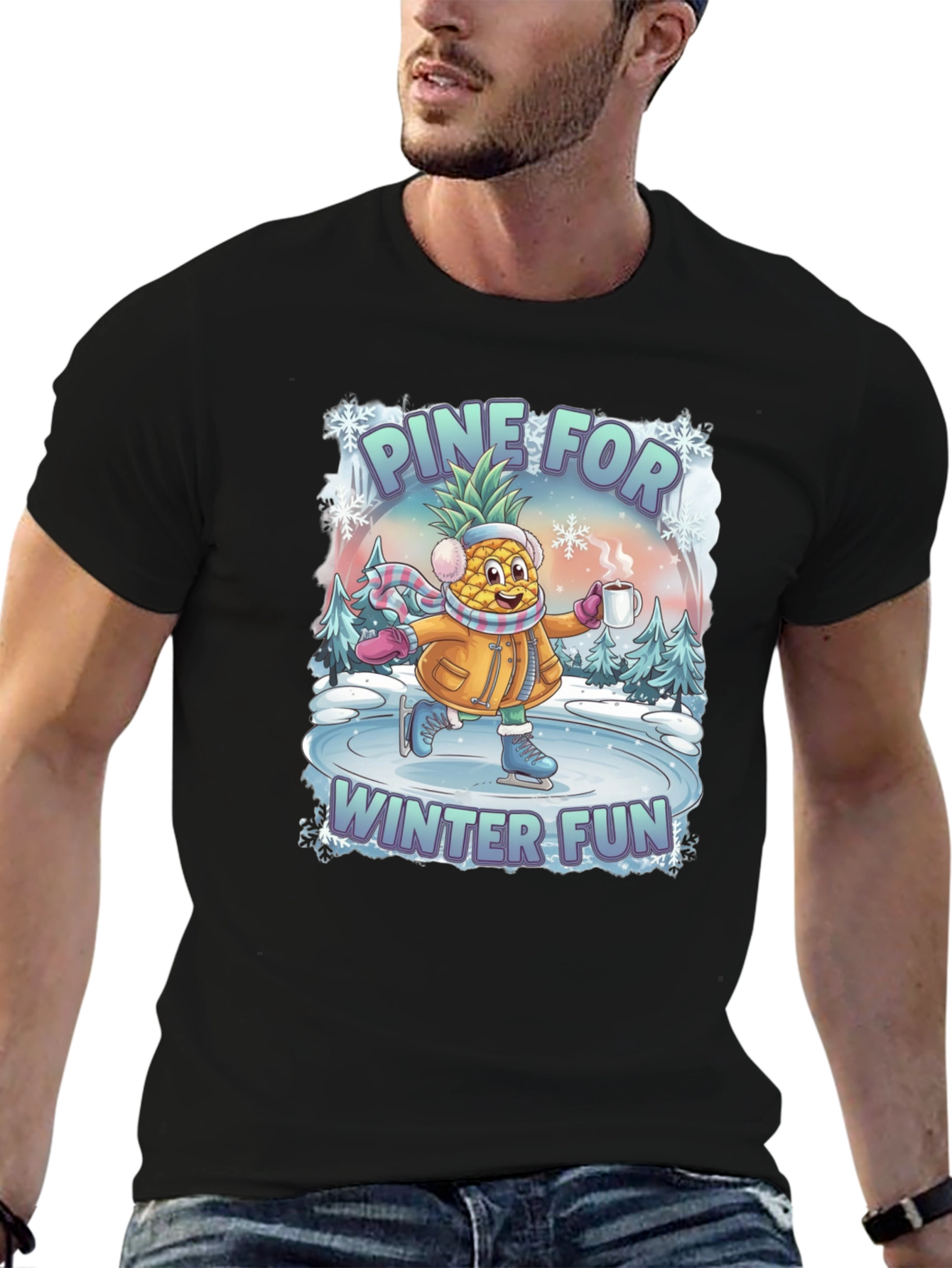 Pine For Winter Fun Graphic T-Shirt