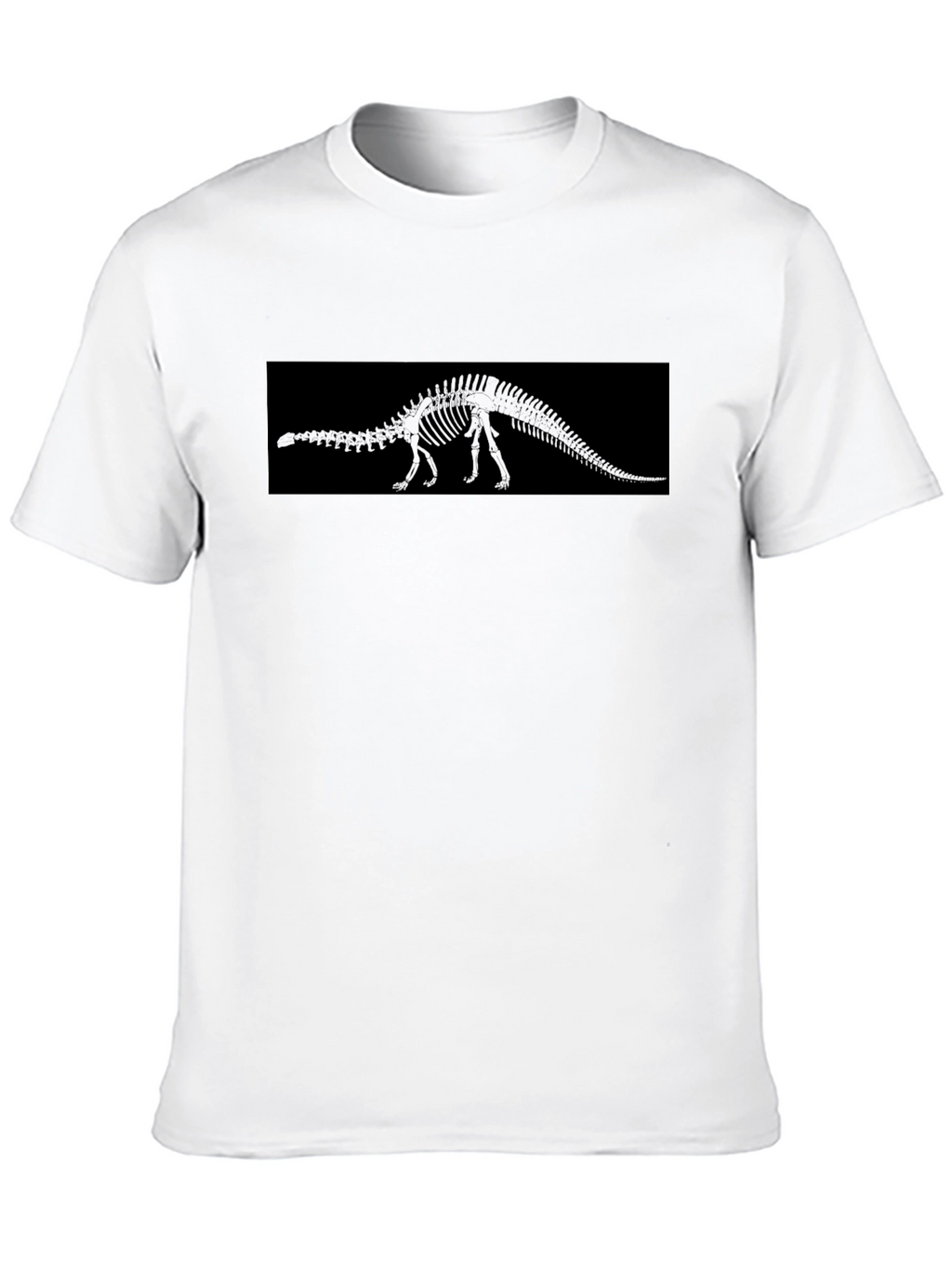Dinosaur Skeleton Graphic Black T-Shirt
