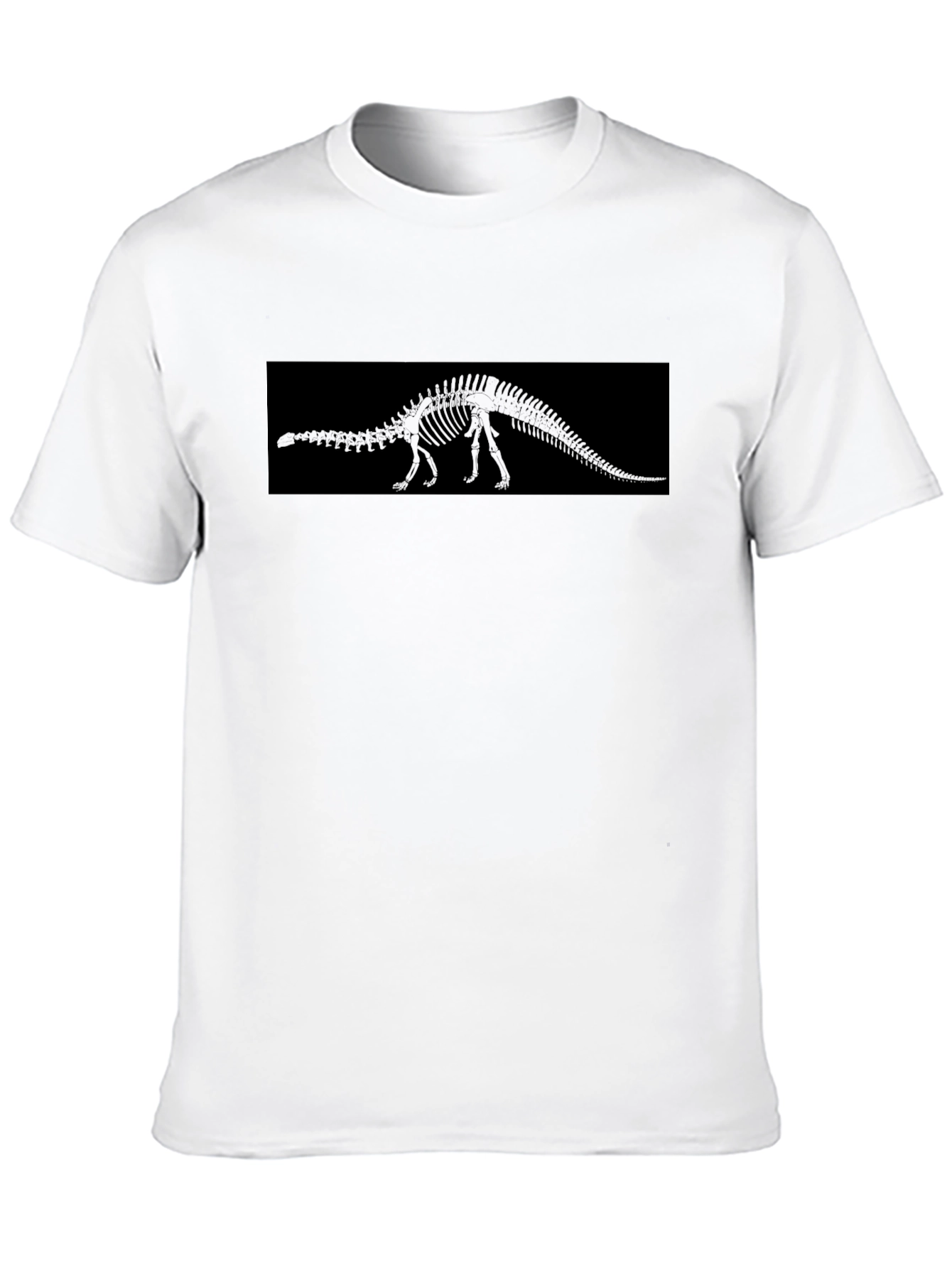 Dinosaur Skeleton Graphic Black T-Shirt