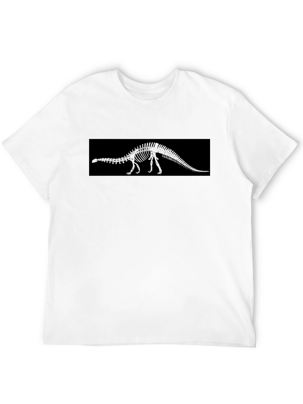 Dinosaur Skeleton Graphic Black T-Shirt