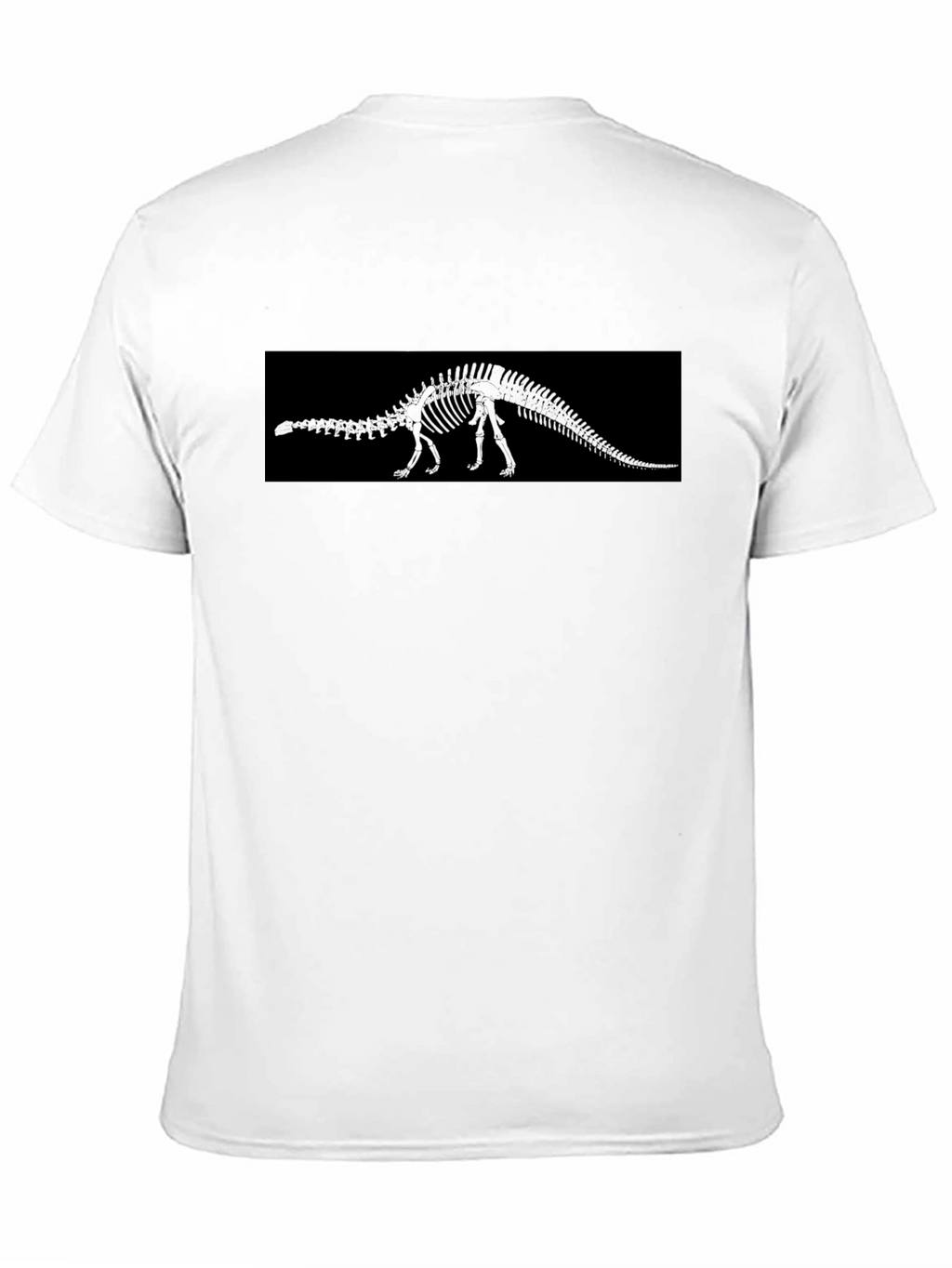 Dinosaur Skeleton Graphic Black T-Shirt