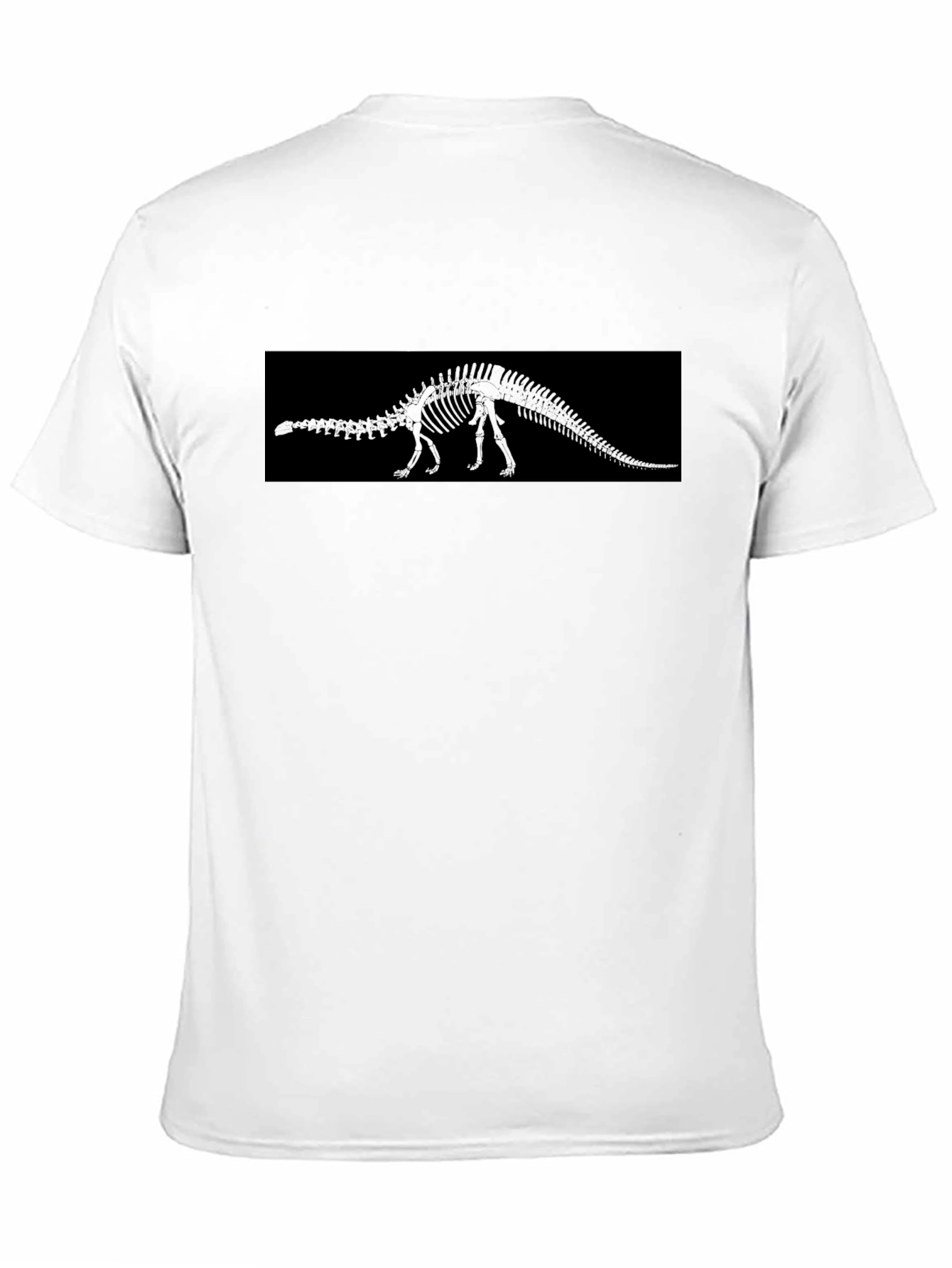 Dinosaur Skeleton Graphic Black T-Shirt