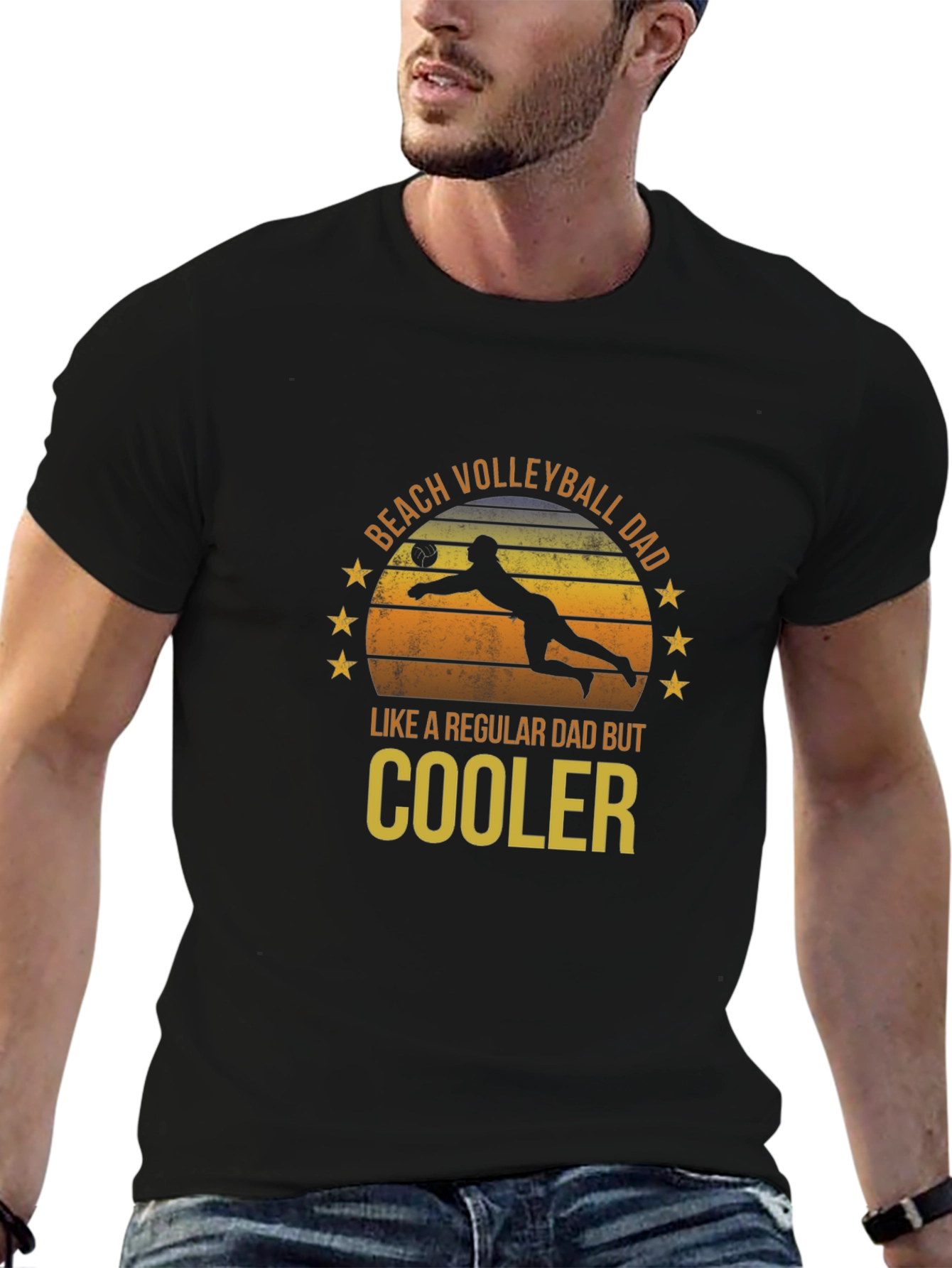 Beach Volleyball Dad T-Shirt