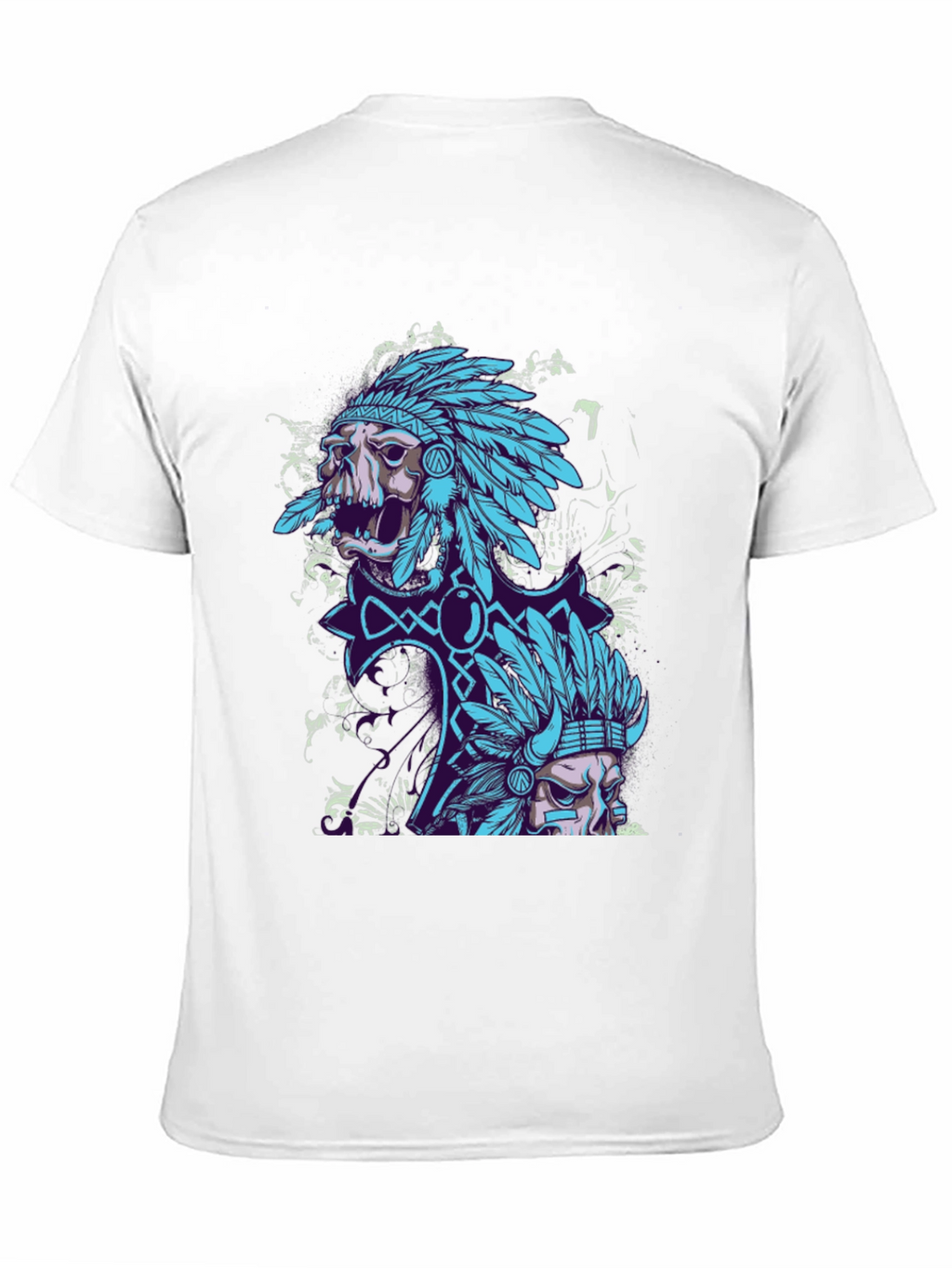 Skull Chief Graphic Tee - Black Cotton T-Shirt